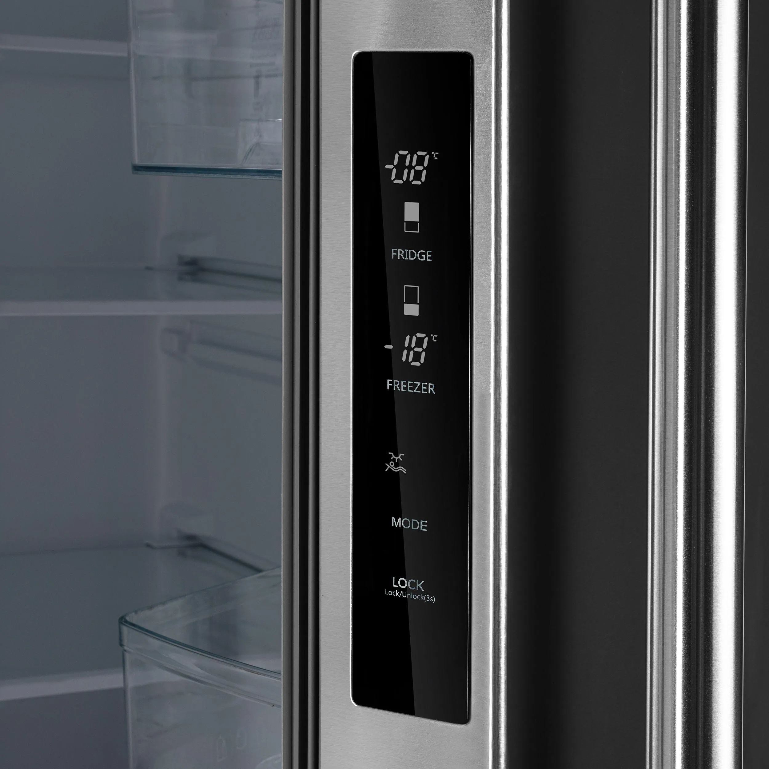 Forno FFFFD197431SB No Frost Refridgerator 31 French Door 17.5Cf. Vcm Stainless Steel With Ice Maker