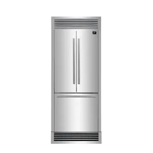Forno FFFFD197435SG No Frost Refridgerator With Grill 35 French Door 17.5Cf. Vcm Stainless Steel With Ice Maker