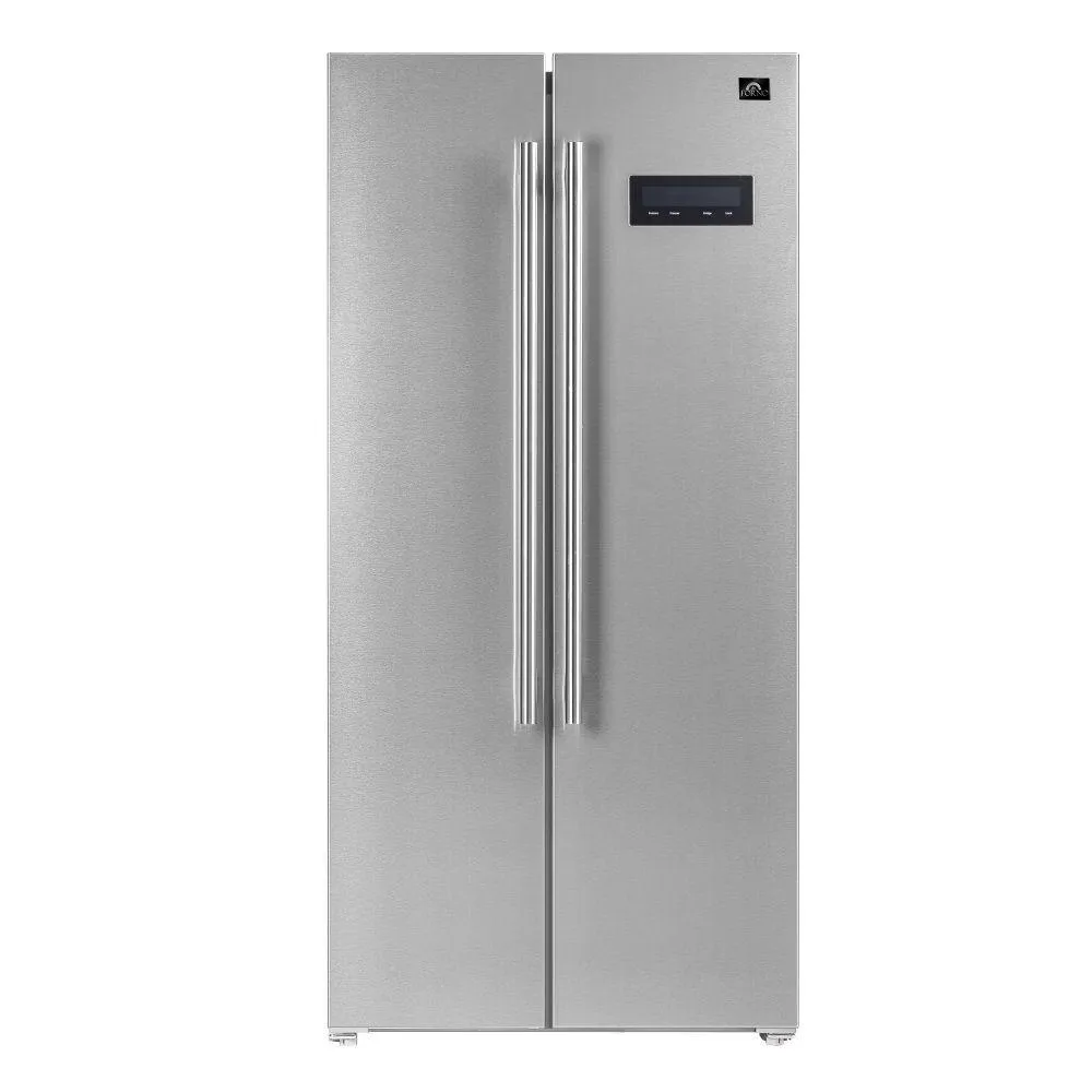 Forno FFRBI180533SB Forno Salerno 33 Side-By-Side 15.6 Cu.Ft. Stainless Steel Refrigerator