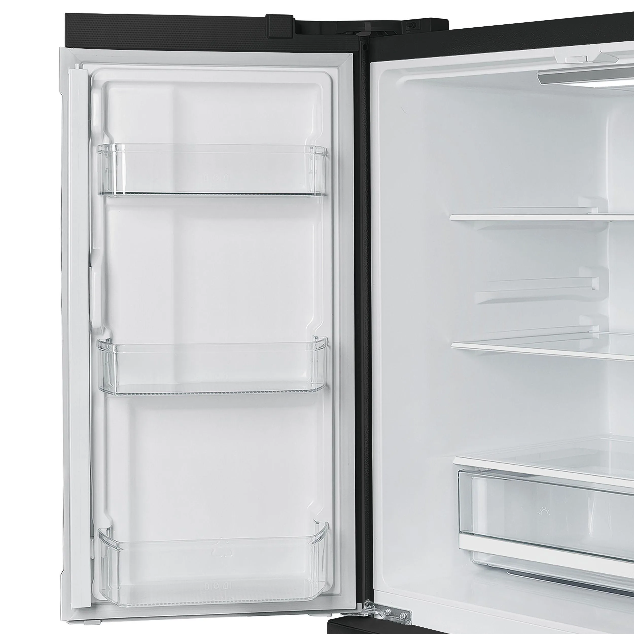 Forno FFRBI182036BLK Espresso Moena 36-Inch French Door Refrigerator In Black. 19.2 Cu.Ft