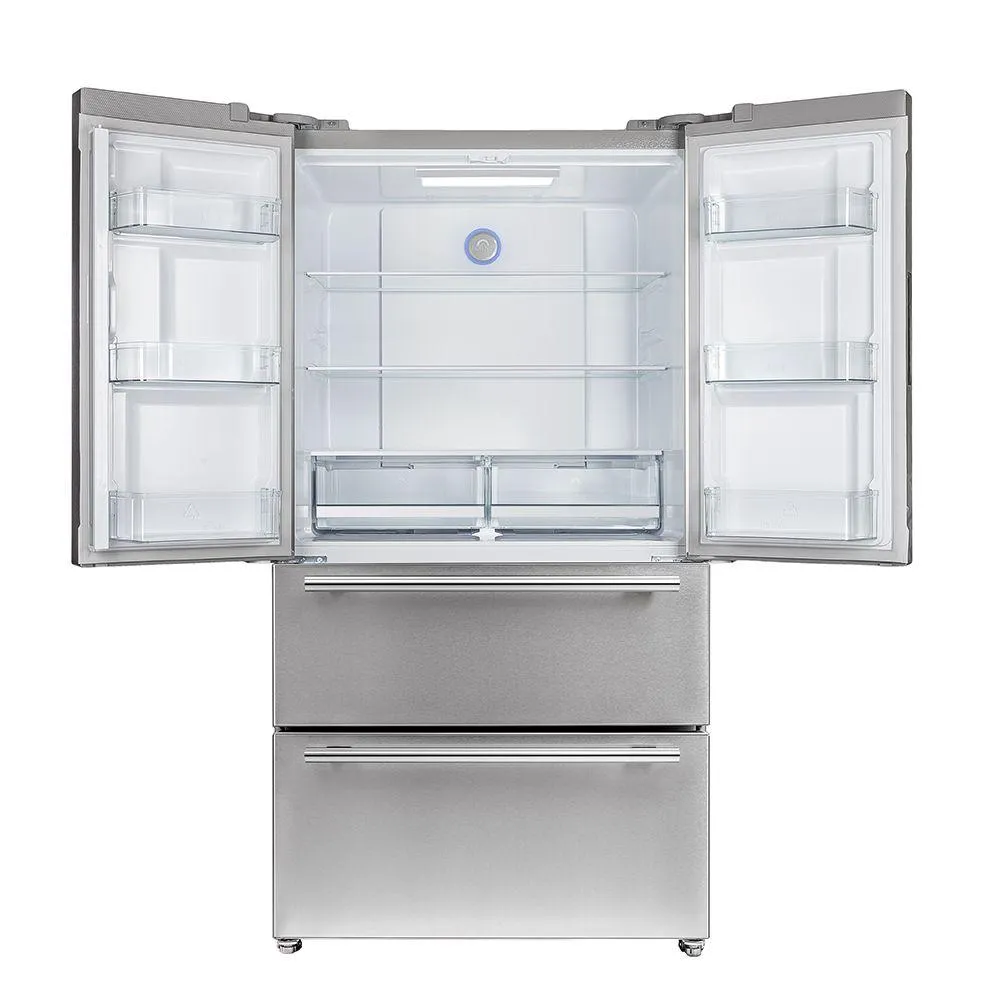 Forno FFRBI182036SB Forno Moena 36 French Door 19.2 Cu.Ft. Stainless Steel Refrigerator
