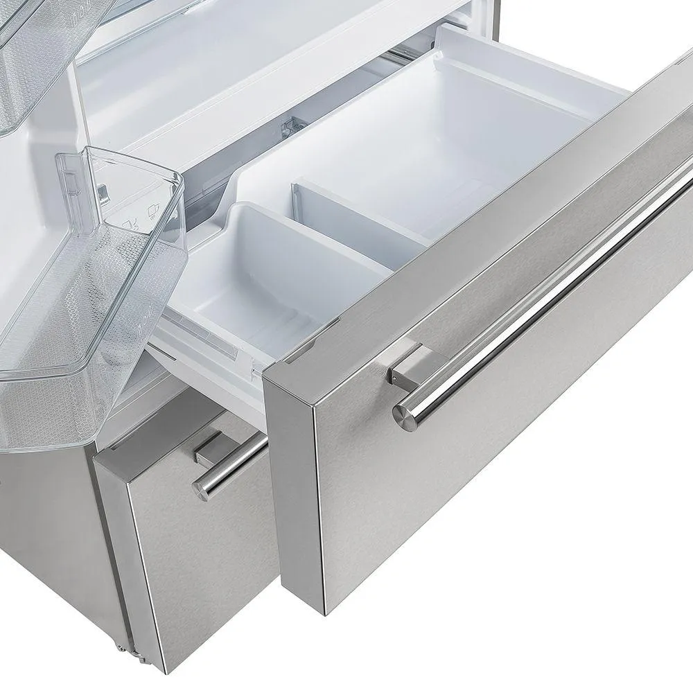 Forno FFRBI182036SB Forno Moena 36 French Door 19.2 Cu.Ft. Stainless Steel Refrigerator