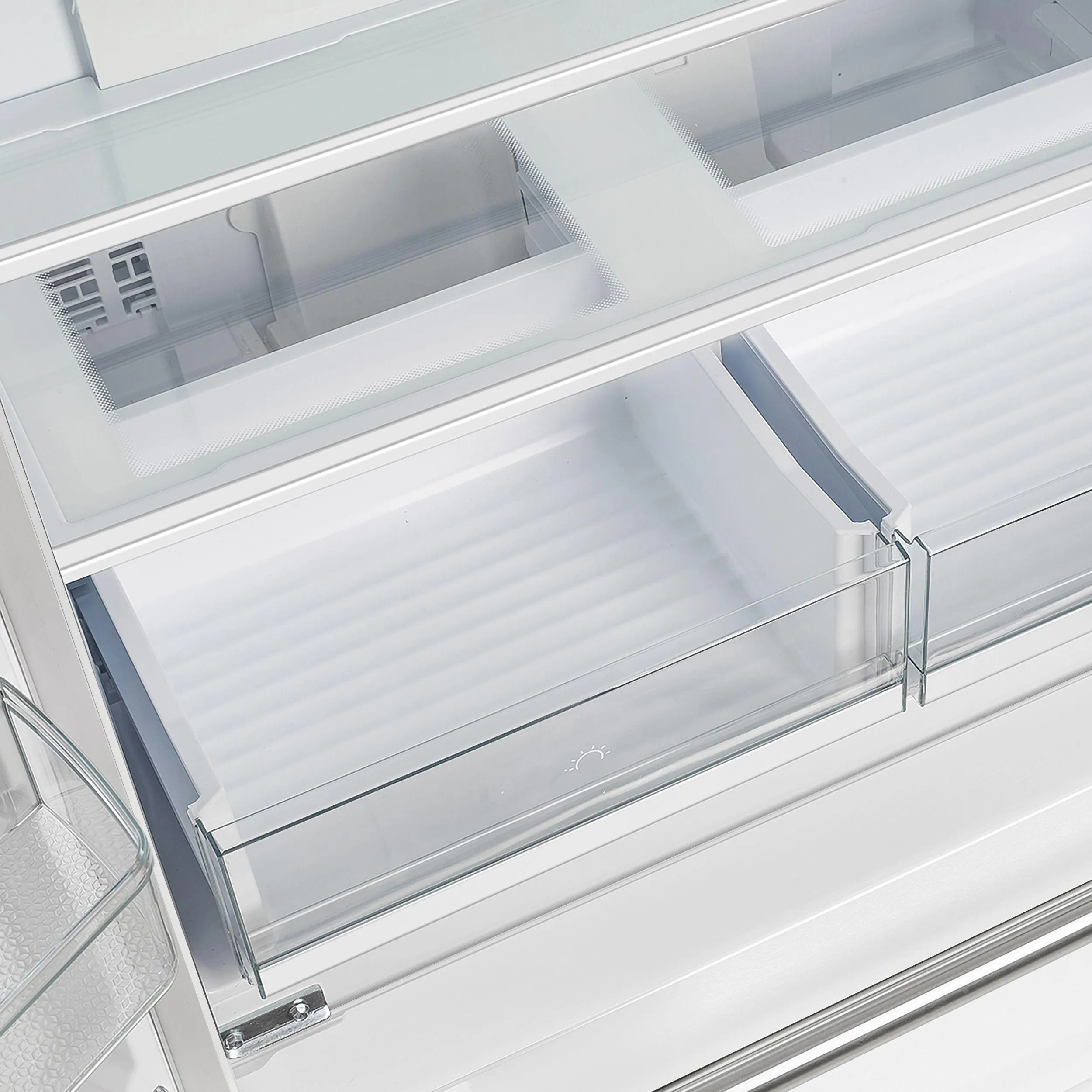 Forno FFRBI182036WHT Espresso Moena 36-Inch French Door Refrigerator In White. 19.2 Cu.Ft