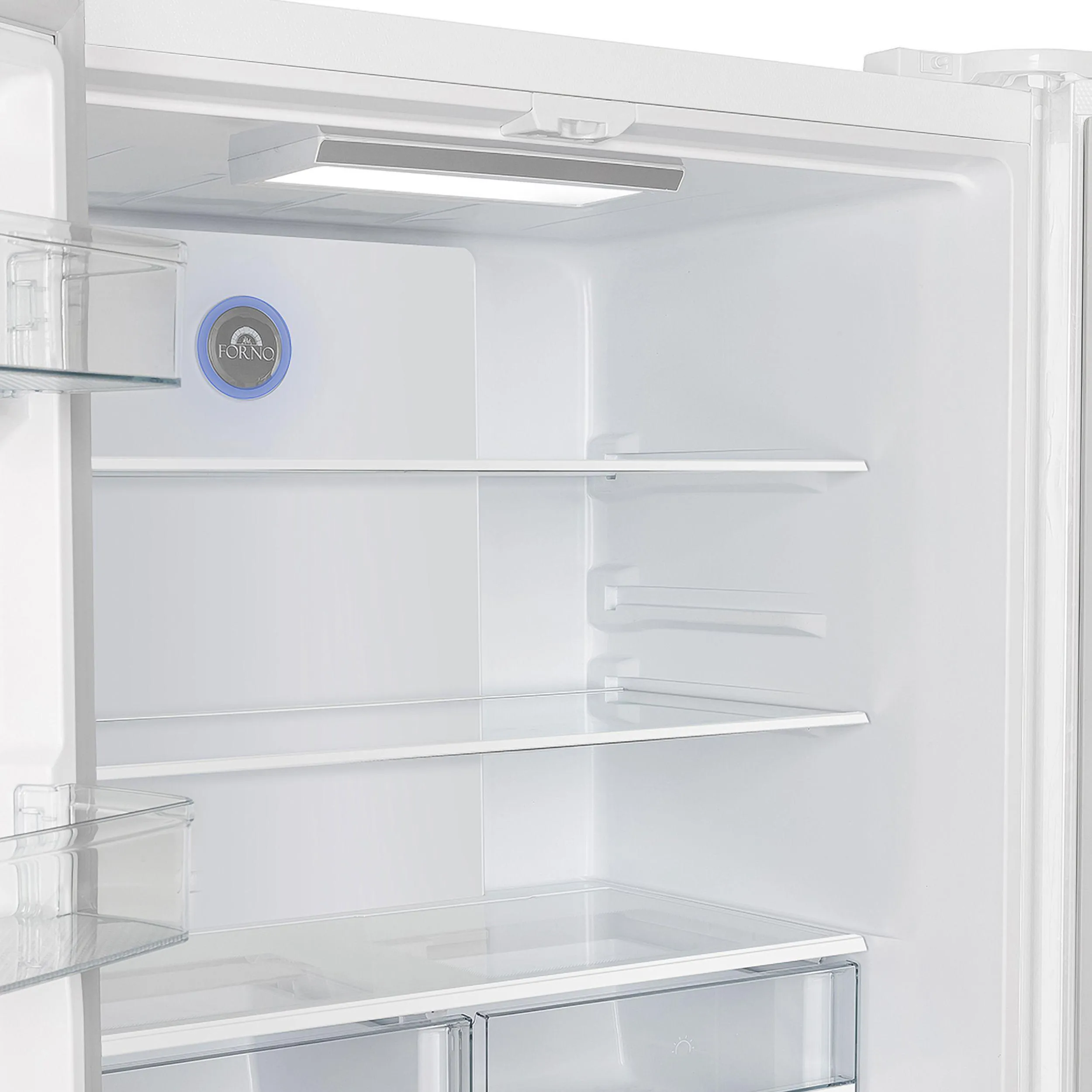 Forno FFRBI182036WHT Espresso Moena 36-Inch French Door Refrigerator In White. 19.2 Cu.Ft