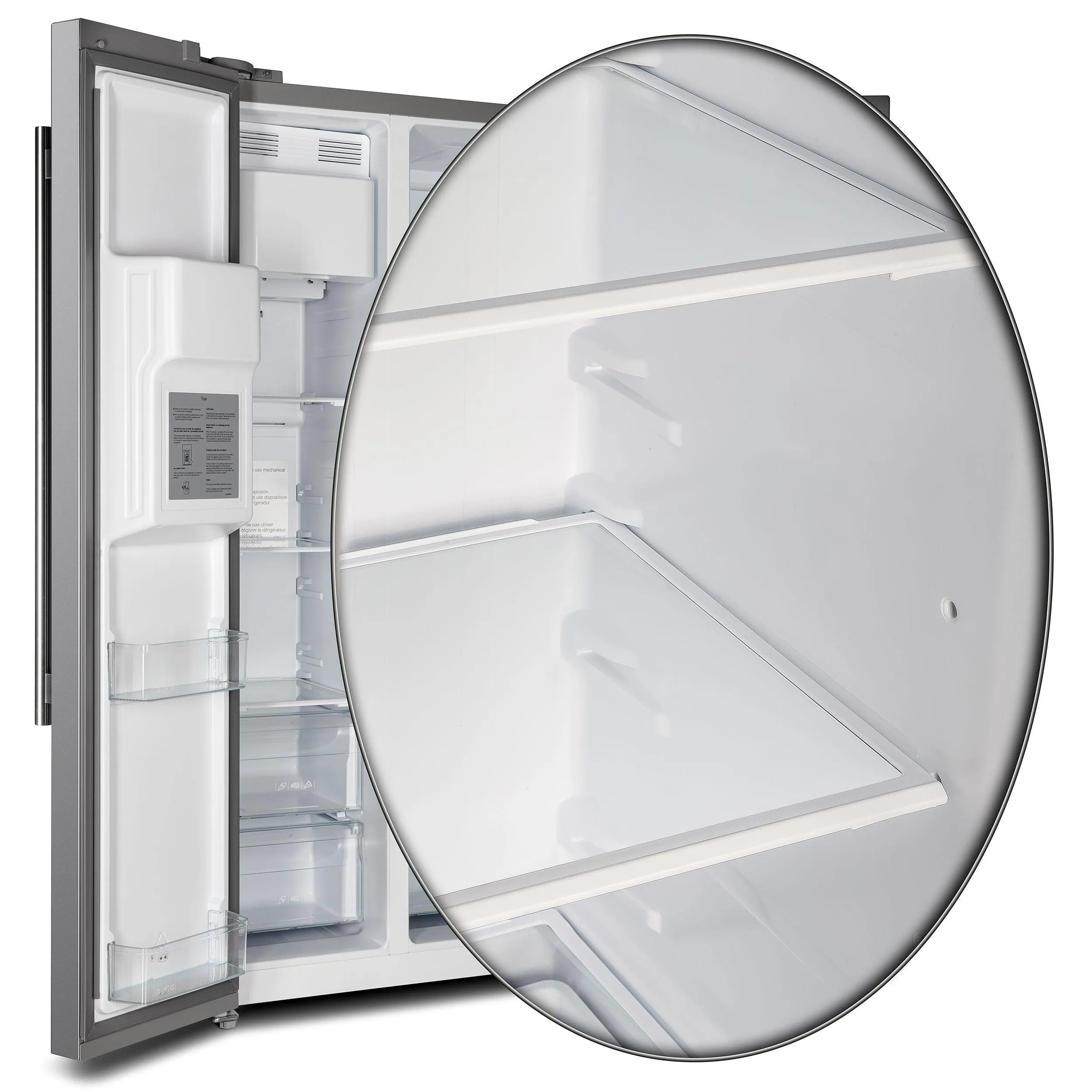 Forno FFRBI184436SB Salerno 36 Side By Side 20 Cu.Ft Stainless Steel Refrigerator With Ice Maker