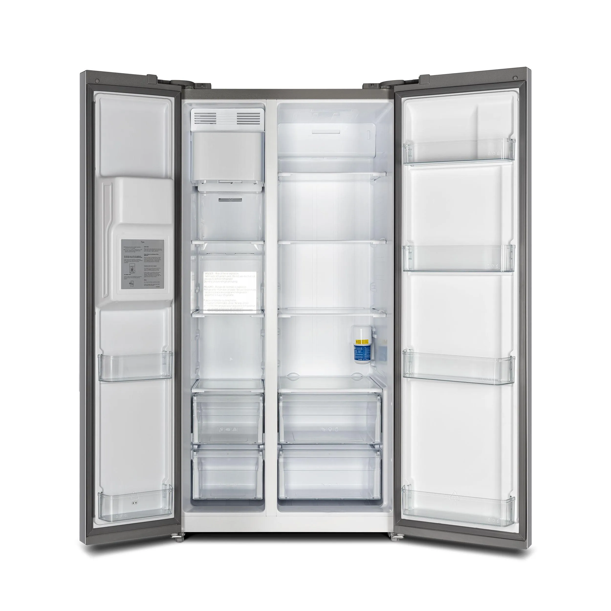 Forno FFRBI184436SB Salerno 36 Side By Side 20 Cu.Ft Stainless Steel Refrigerator With Ice Maker