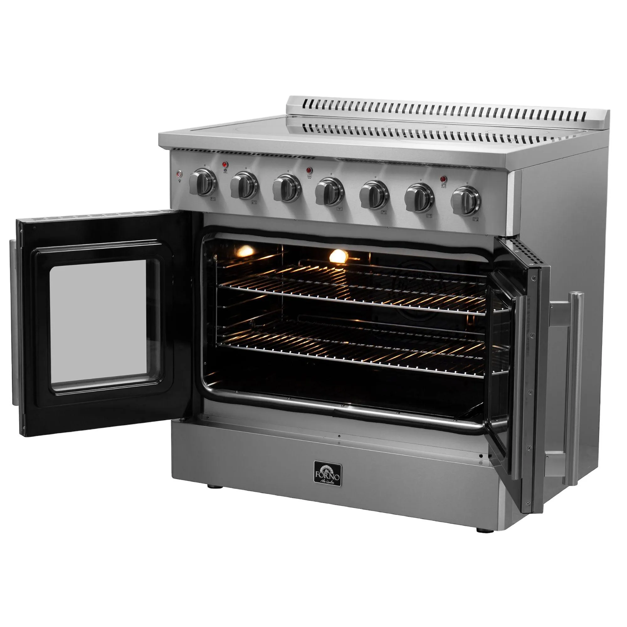 Forno FFSEL691736 Forno Galiano 36 Freestanding French Door Electric Range