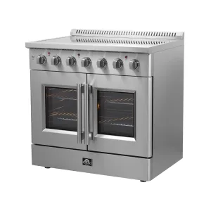 Forno FFSEL691736 Forno Galiano 36 Freestanding French Door Electric Range