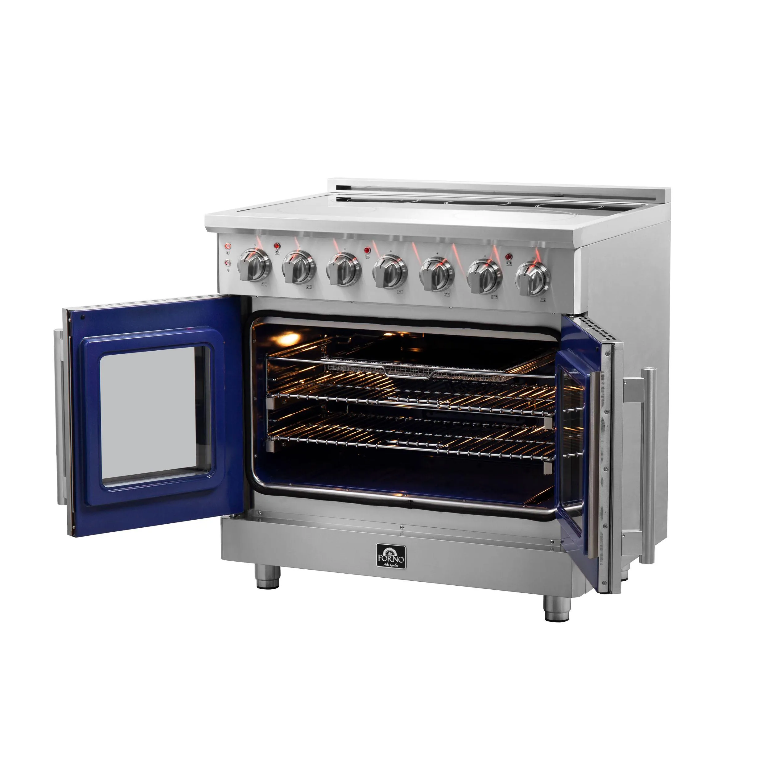 Forno FFSEL695536 Forno Massimo 36 Freestanding French Door Electric Range