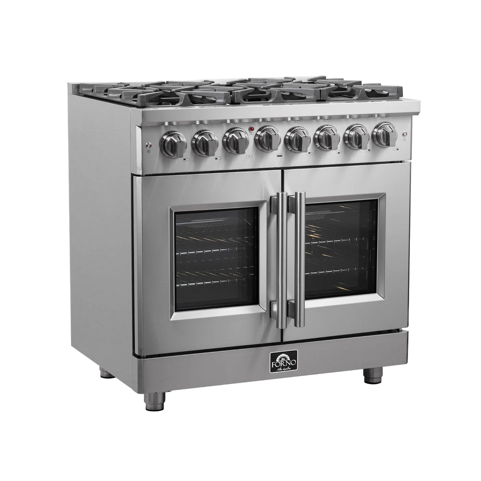 Forno FFSGS632536 Forno Massimo 36 Freestanding French Door Dual Fuel Range