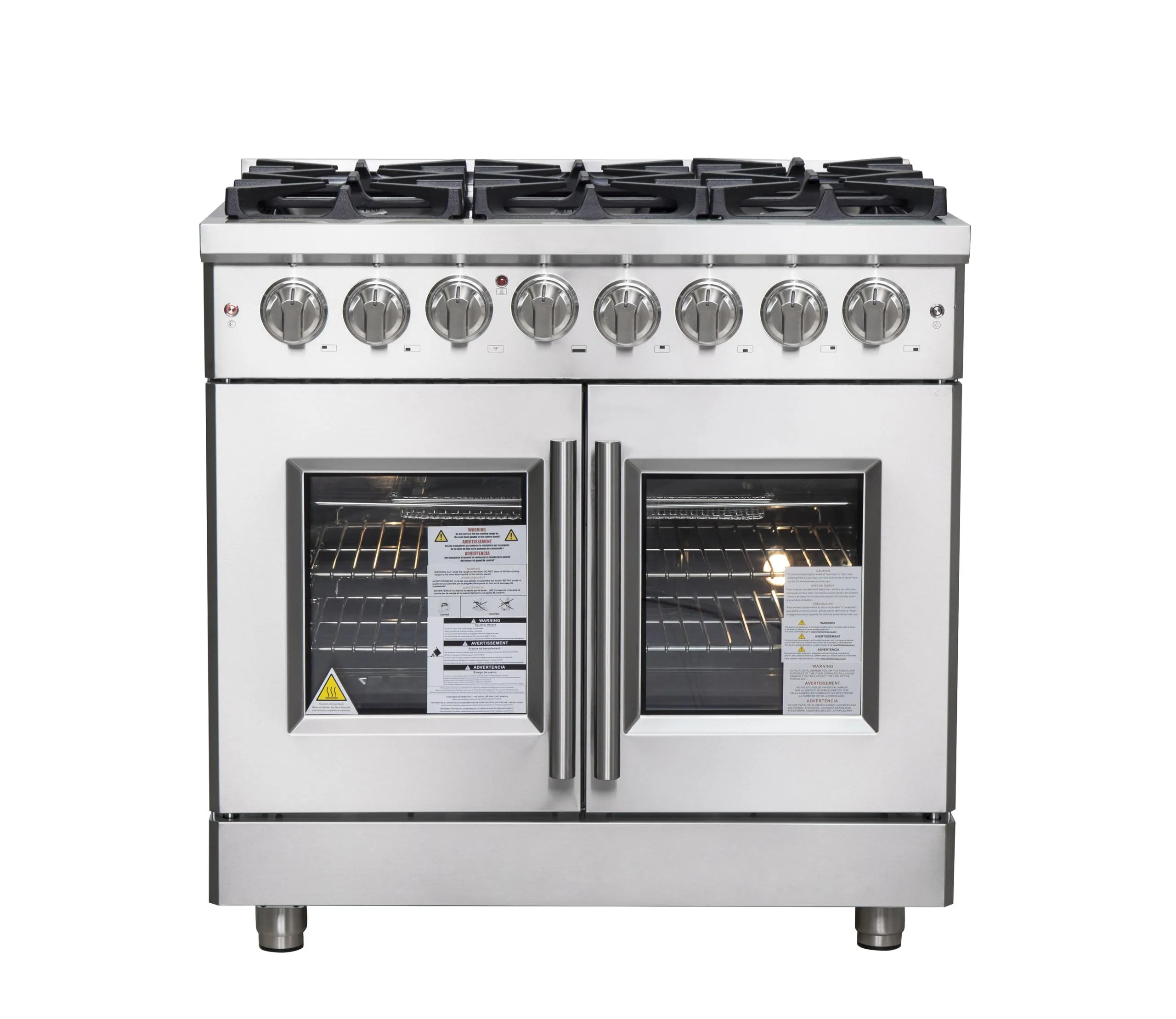 Forno FFSGS632536 Forno Massimo 36 Freestanding French Door Dual Fuel Range