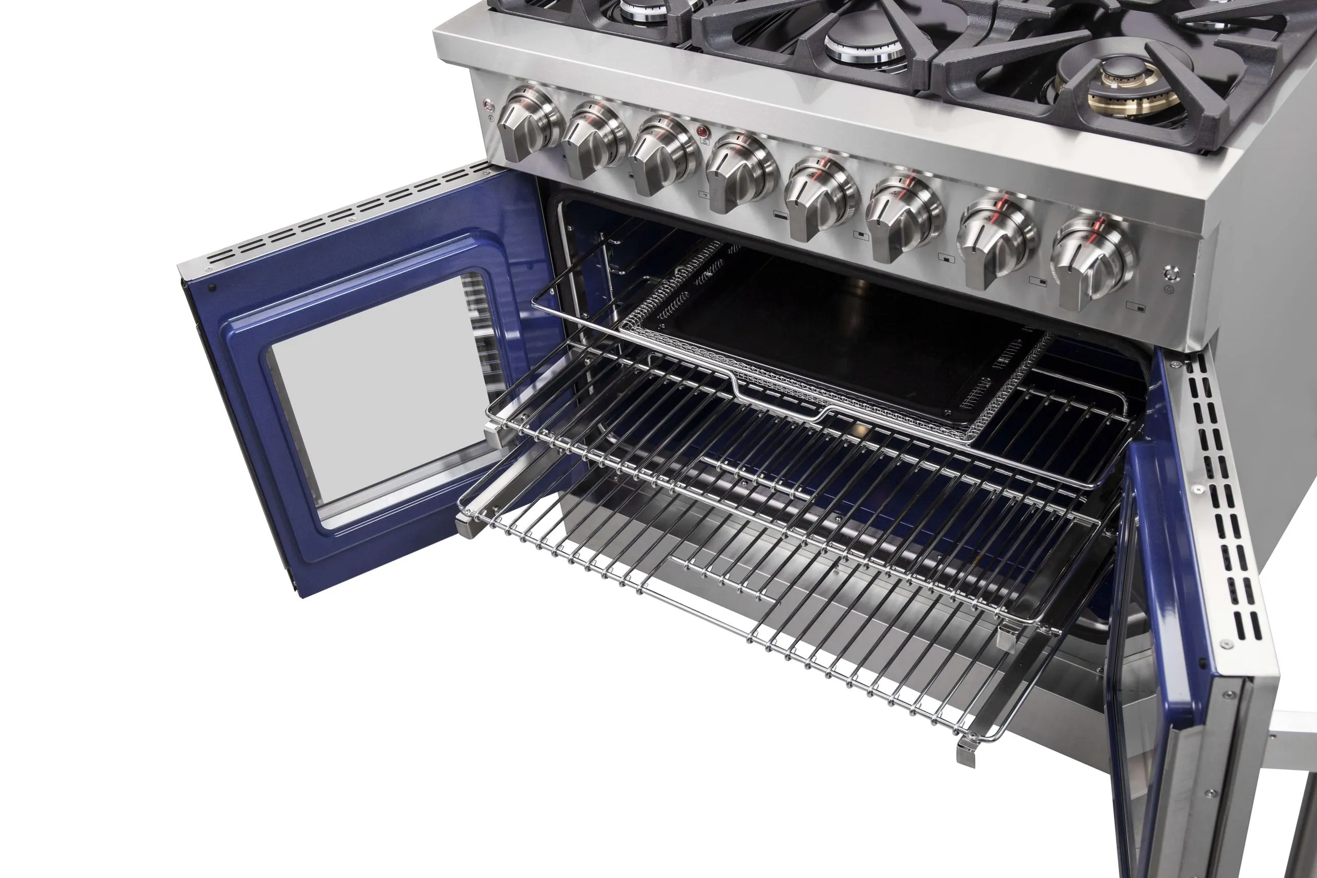 Forno FFSGS632536 Forno Massimo 36 Freestanding French Door Dual Fuel Range