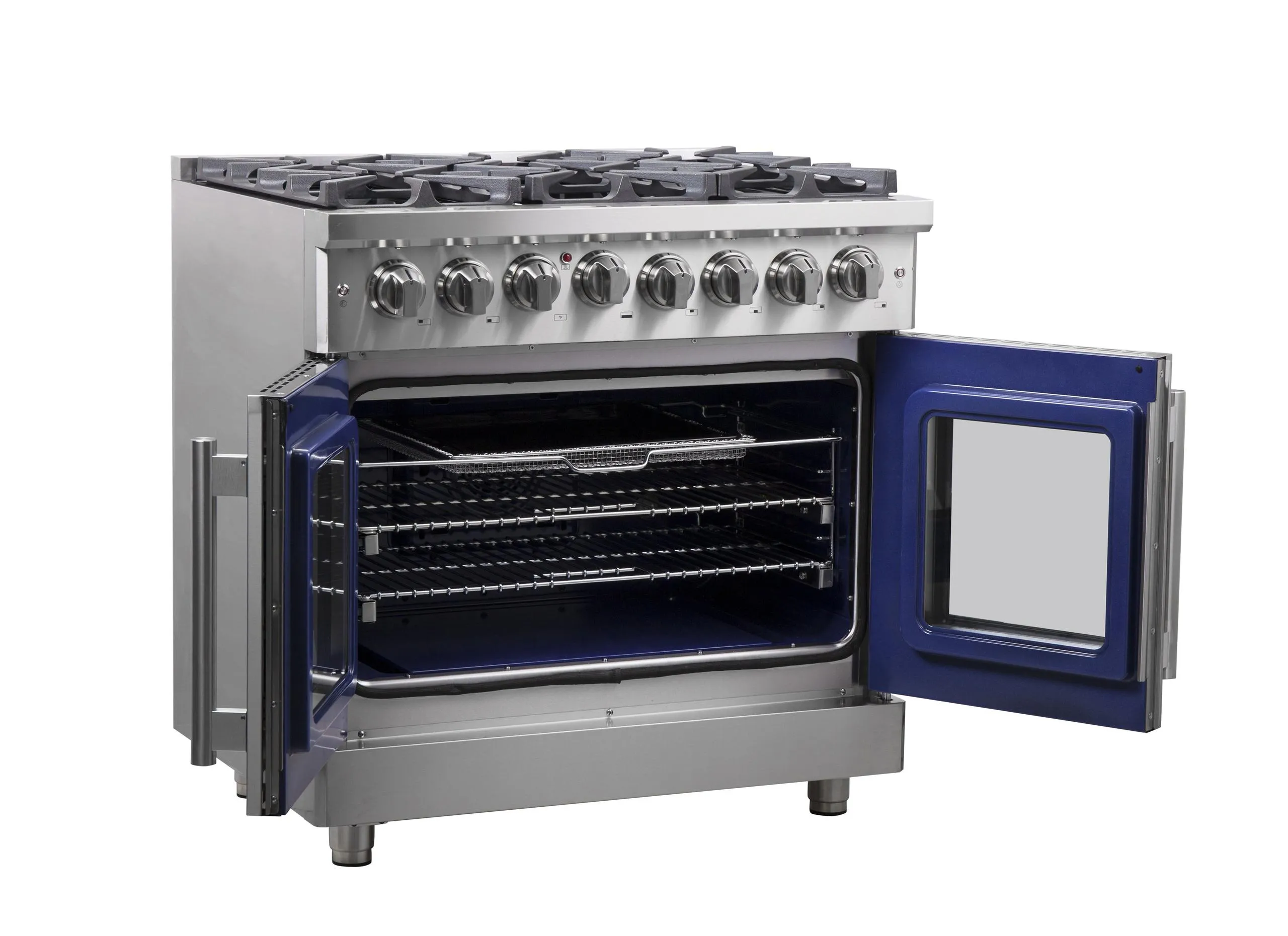 Forno FFSGS632536 Forno Massimo 36 Freestanding French Door Dual Fuel Range
