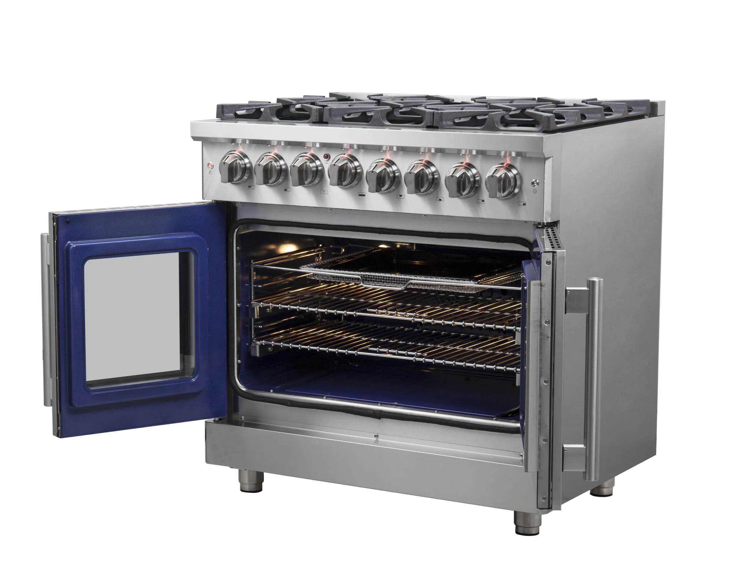 Forno FFSGS632536 Forno Massimo 36 Freestanding French Door Dual Fuel Range
