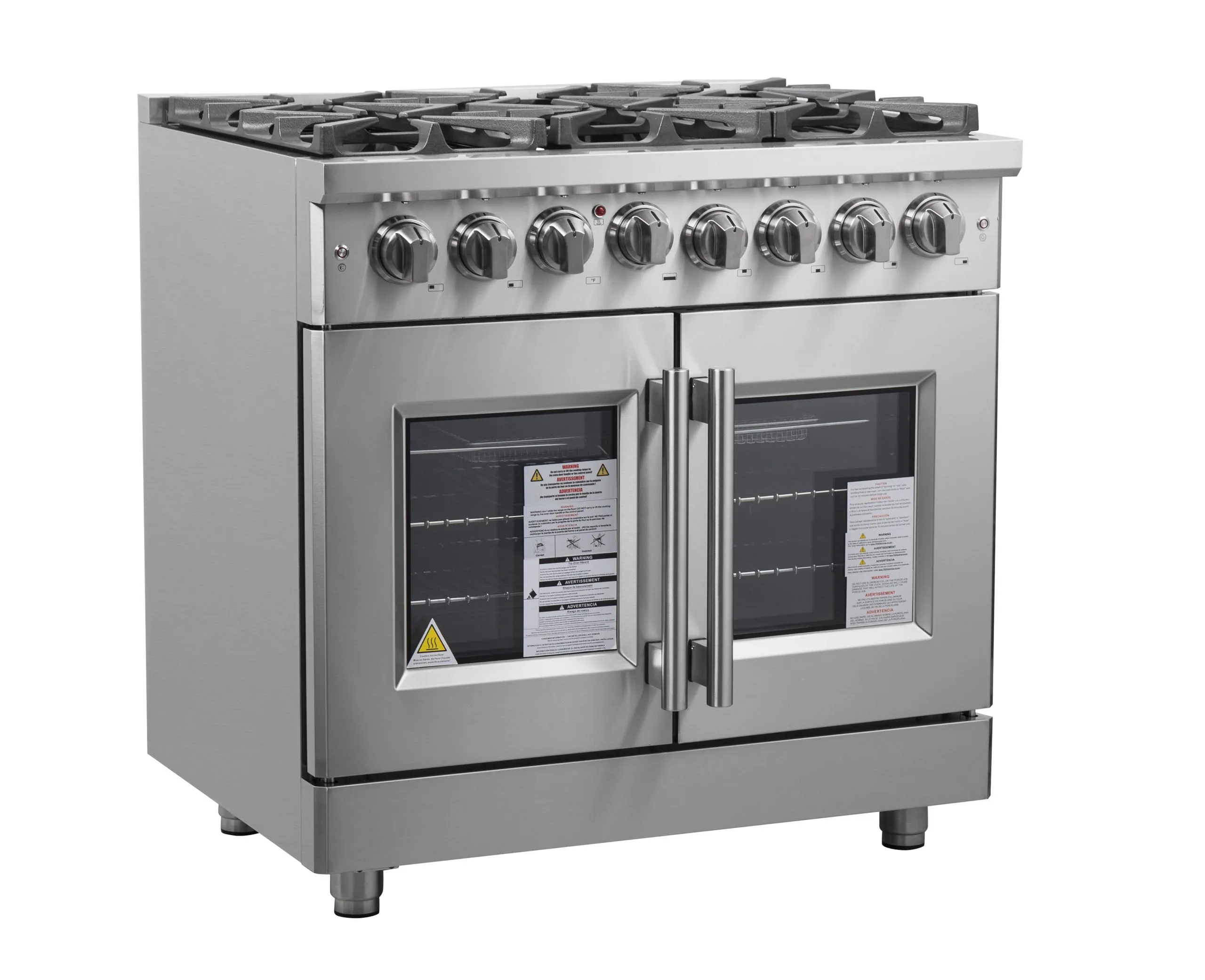 Forno FFSGS632536 Forno Massimo 36 Freestanding French Door Dual Fuel Range