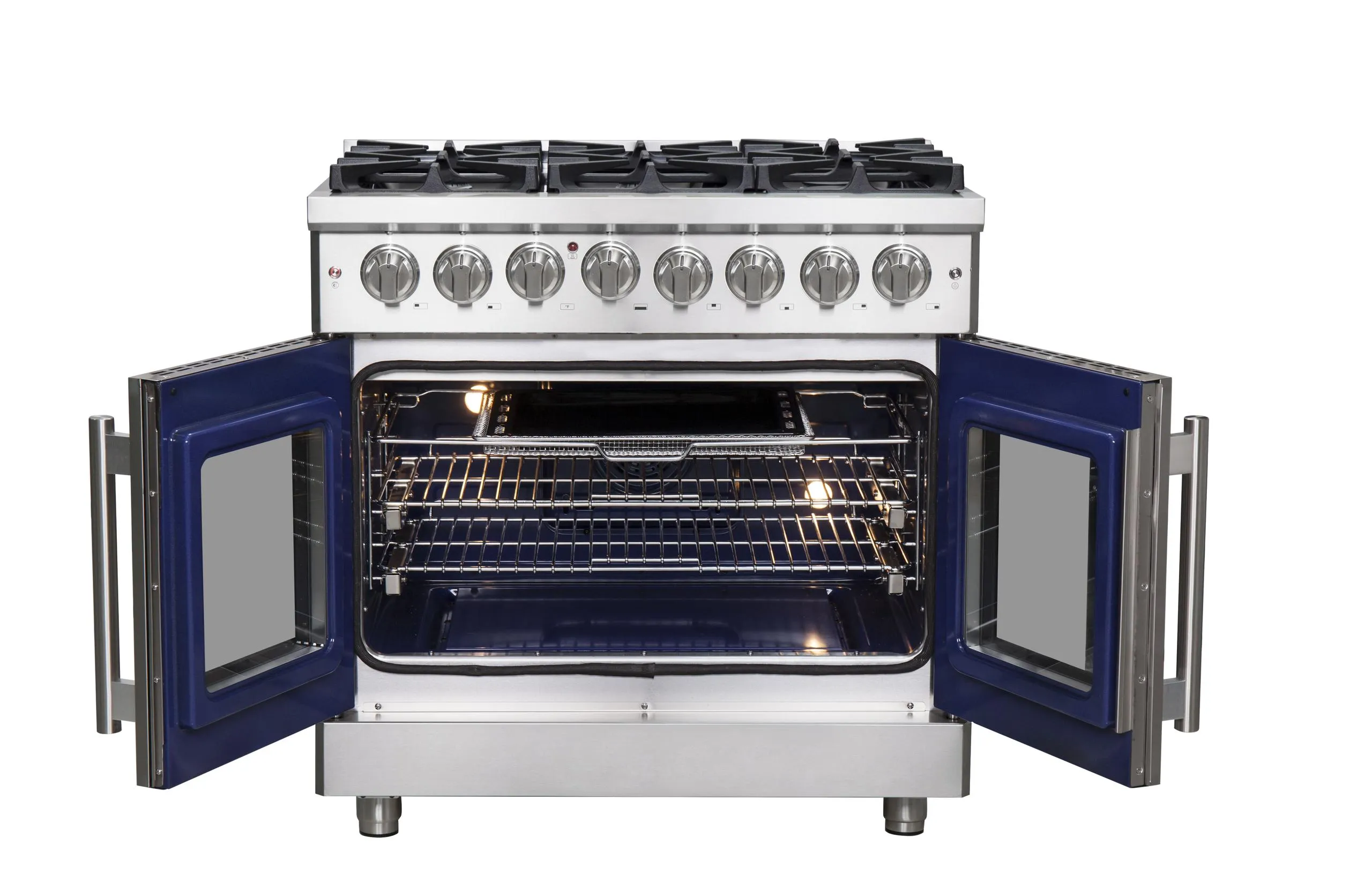Forno FFSGS632536 Forno Massimo 36 Freestanding French Door Dual Fuel Range