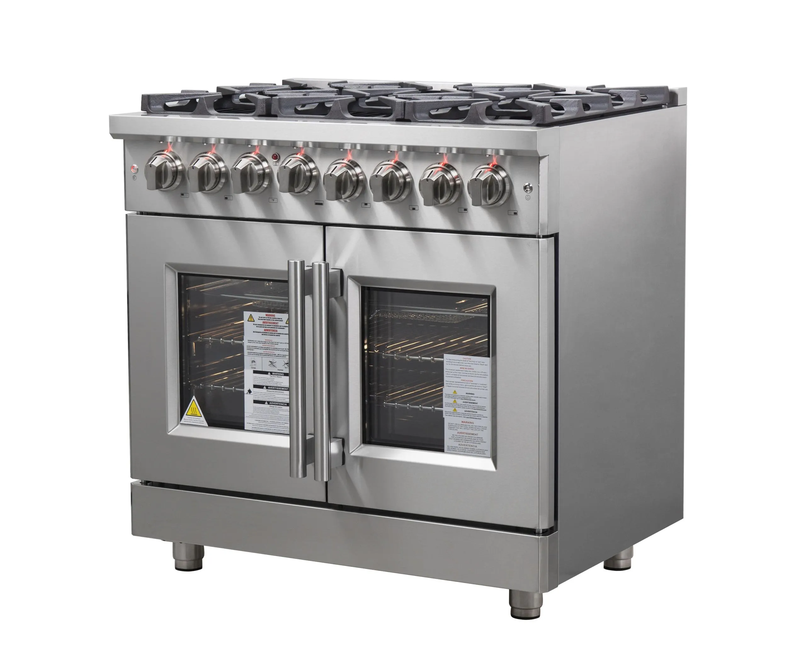 Forno FFSGS632536 Forno Massimo 36 Freestanding French Door Dual Fuel Range