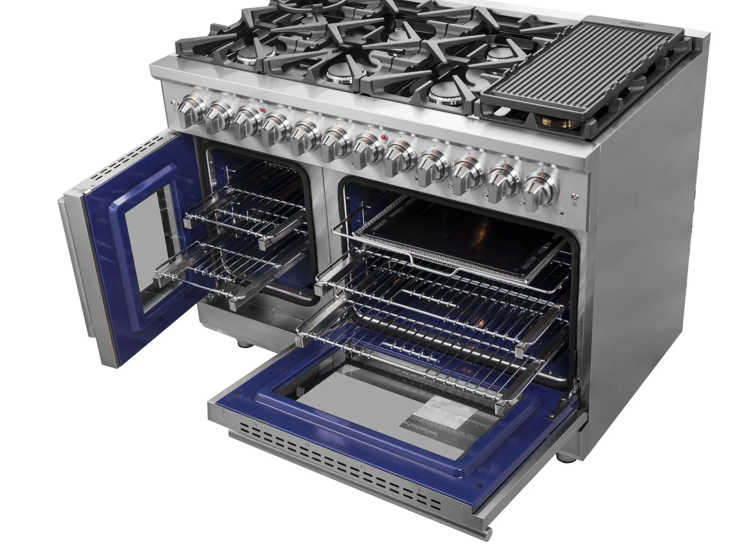 Forno FFSGS632548 Forno Massimo 48 Freestanding French Door Dual Fuel Range