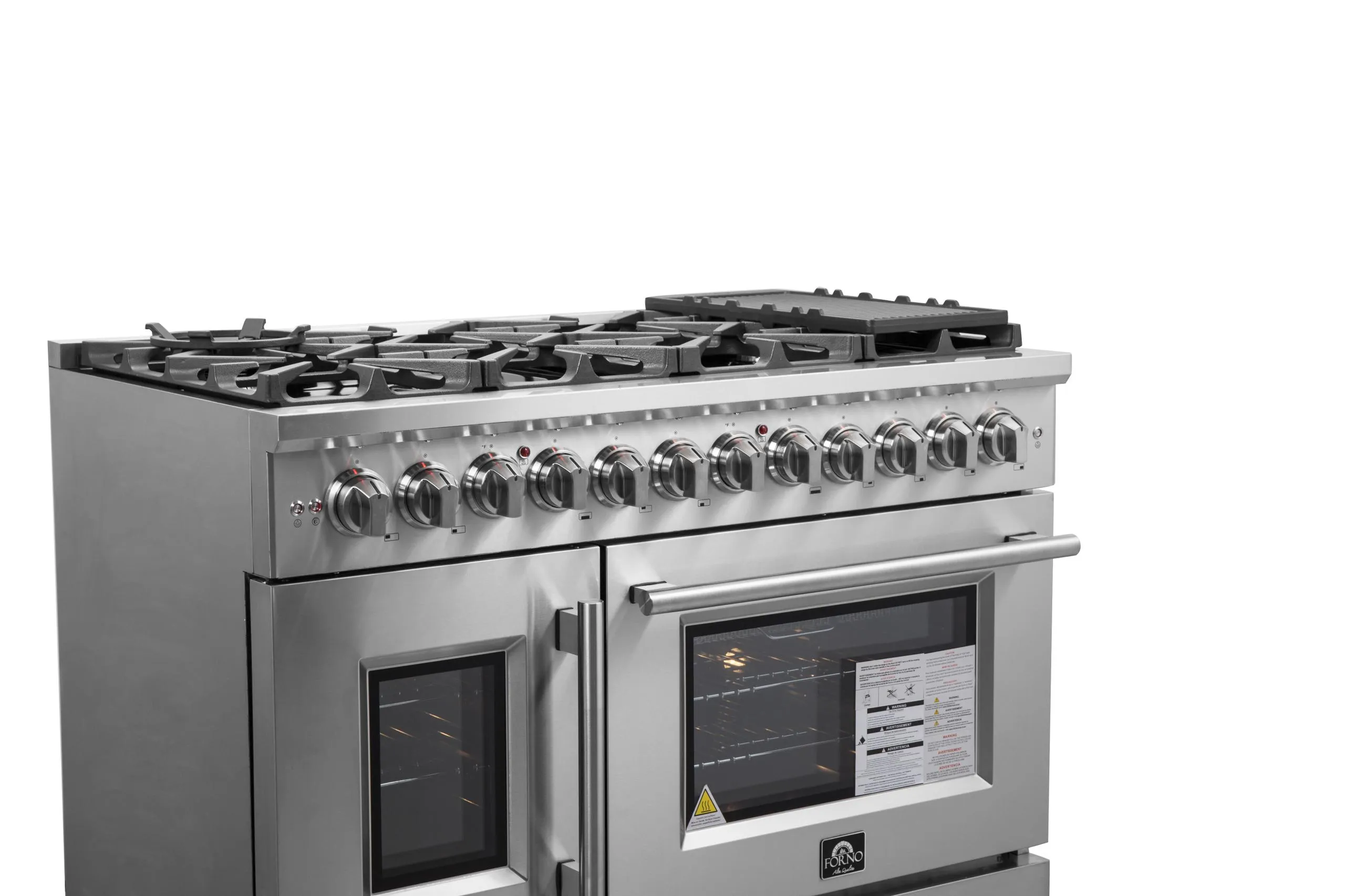 Forno FFSGS632548 Forno Massimo 48 Freestanding French Door Dual Fuel Range
