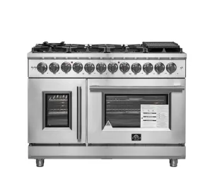 Forno FFSGS632548 Forno Massimo 48 Freestanding French Door Dual Fuel Range