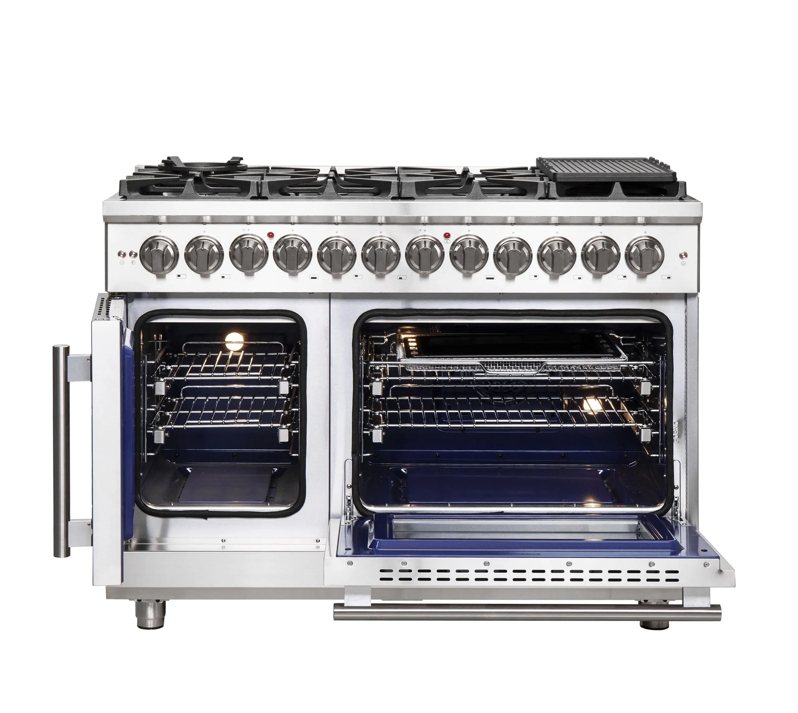 Forno FFSGS632548 Forno Massimo 48 Freestanding French Door Dual Fuel Range
