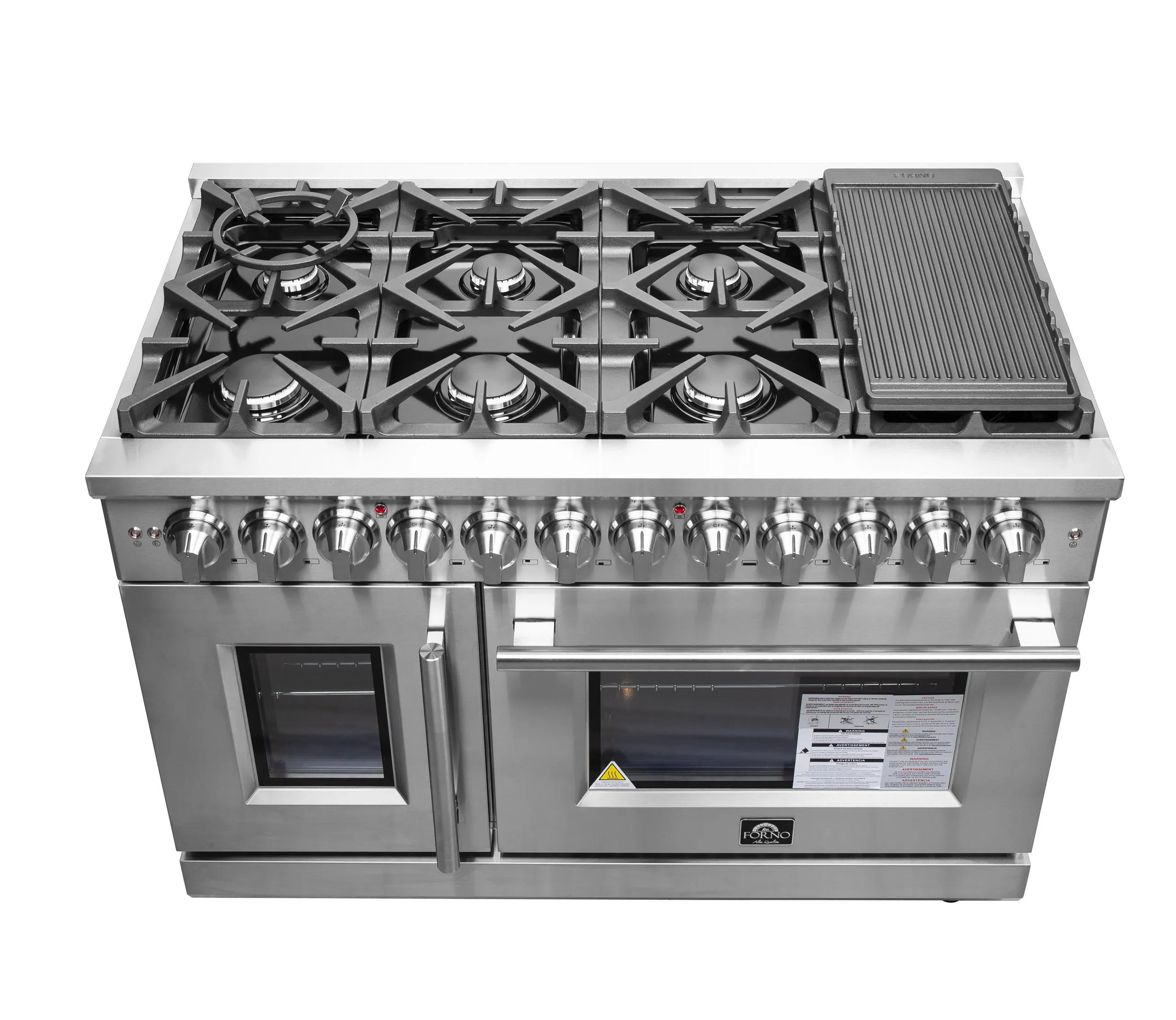 Forno FFSGS632548 Forno Massimo 48 Freestanding French Door Dual Fuel Range