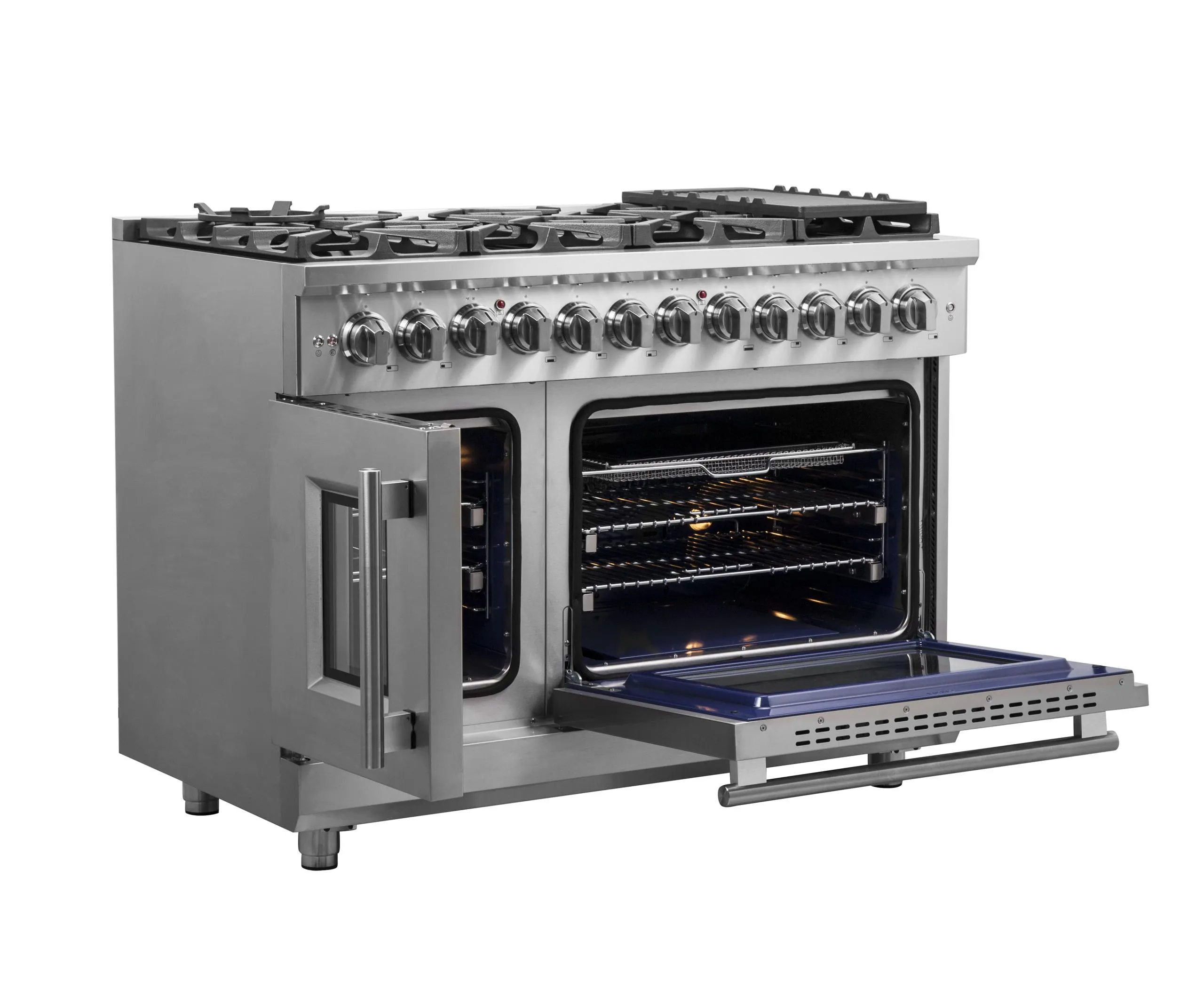 Forno FFSGS632548 Forno Massimo 48 Freestanding French Door Dual Fuel Range