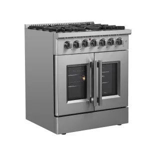 Forno FFSGS635630 Forno Galiano 30 Freestanding French Door Dual Fuel Range