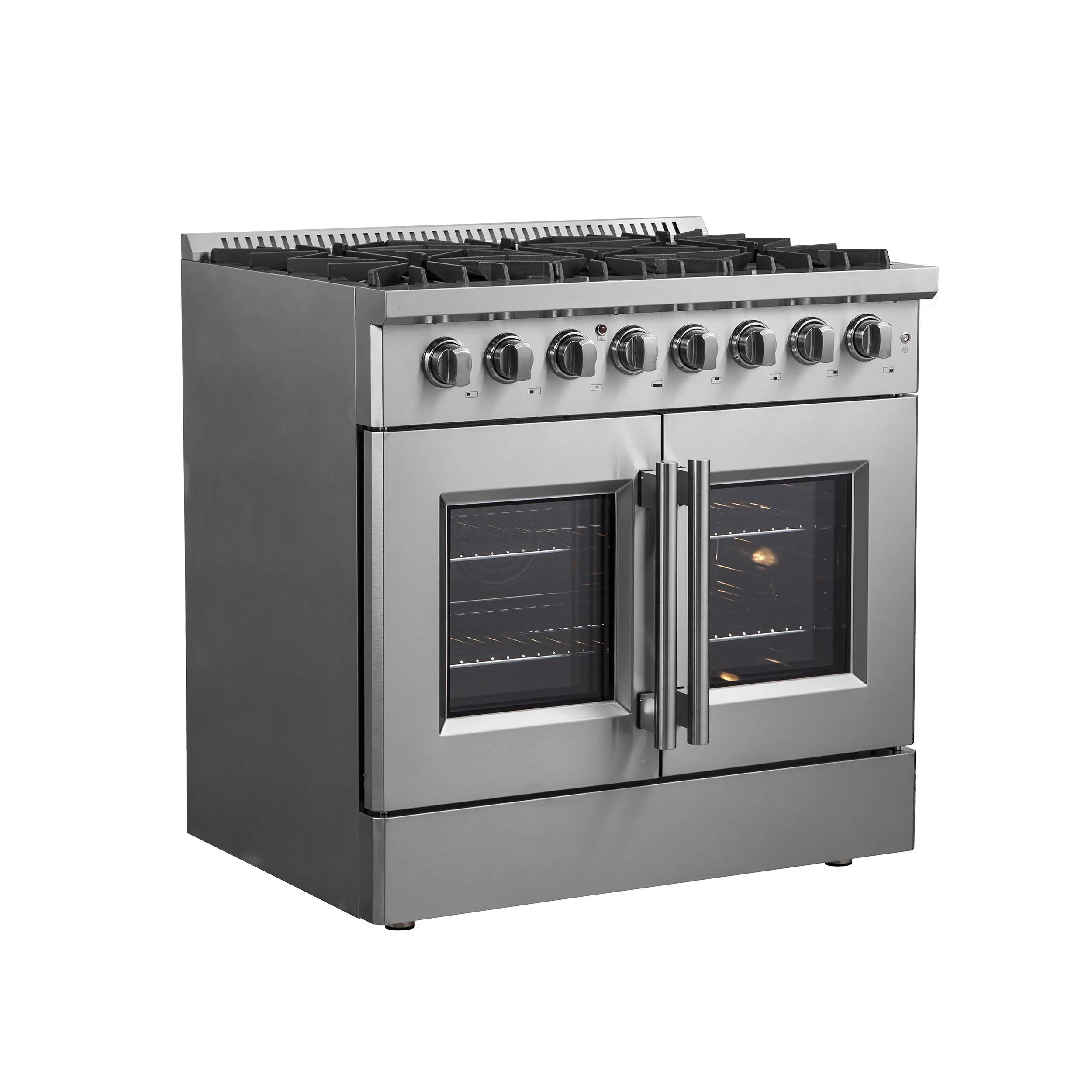 Forno FFSGS635636 Forno Galiano 36 Freestanding French Door Dual Fuel Range