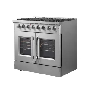 Forno FFSGS635636 Forno Galiano 36 Freestanding French Door Dual Fuel Range