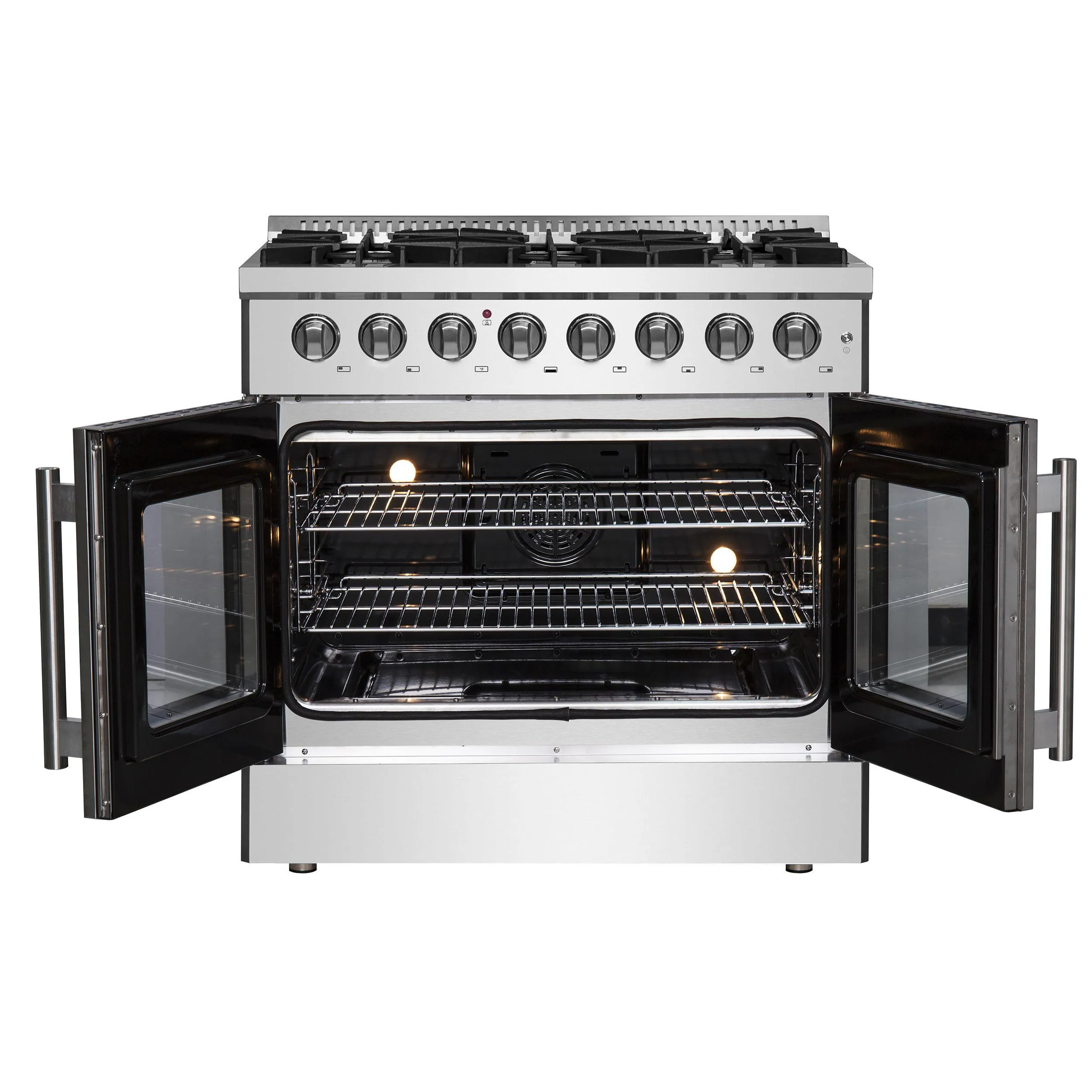 Forno FFSGS635636 Forno Galiano 36 Freestanding French Door Dual Fuel Range