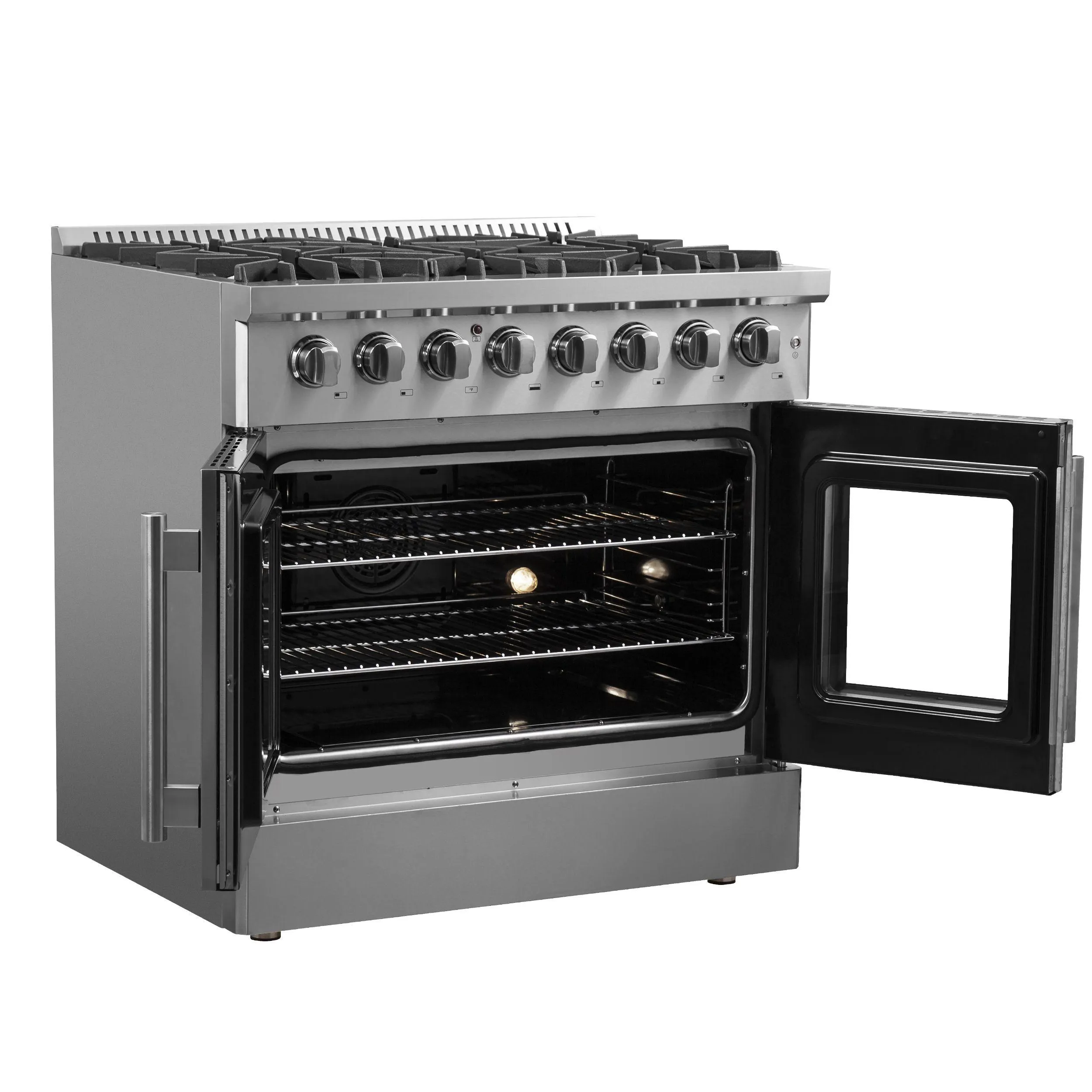 Forno FFSGS635636 Forno Galiano 36 Freestanding French Door Dual Fuel Range