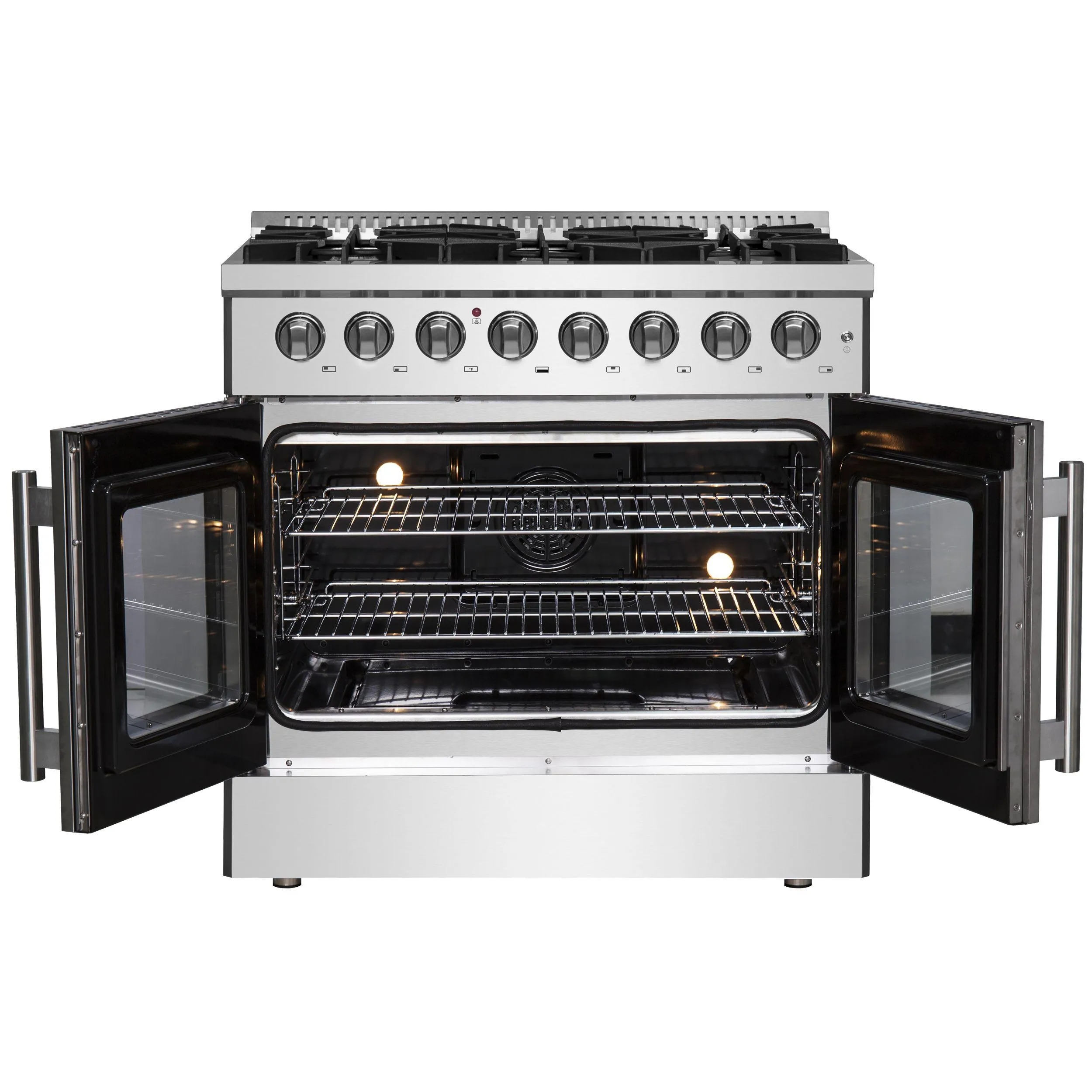 Forno FFSGS635636 Forno Galiano 36 Freestanding French Door Dual Fuel Range