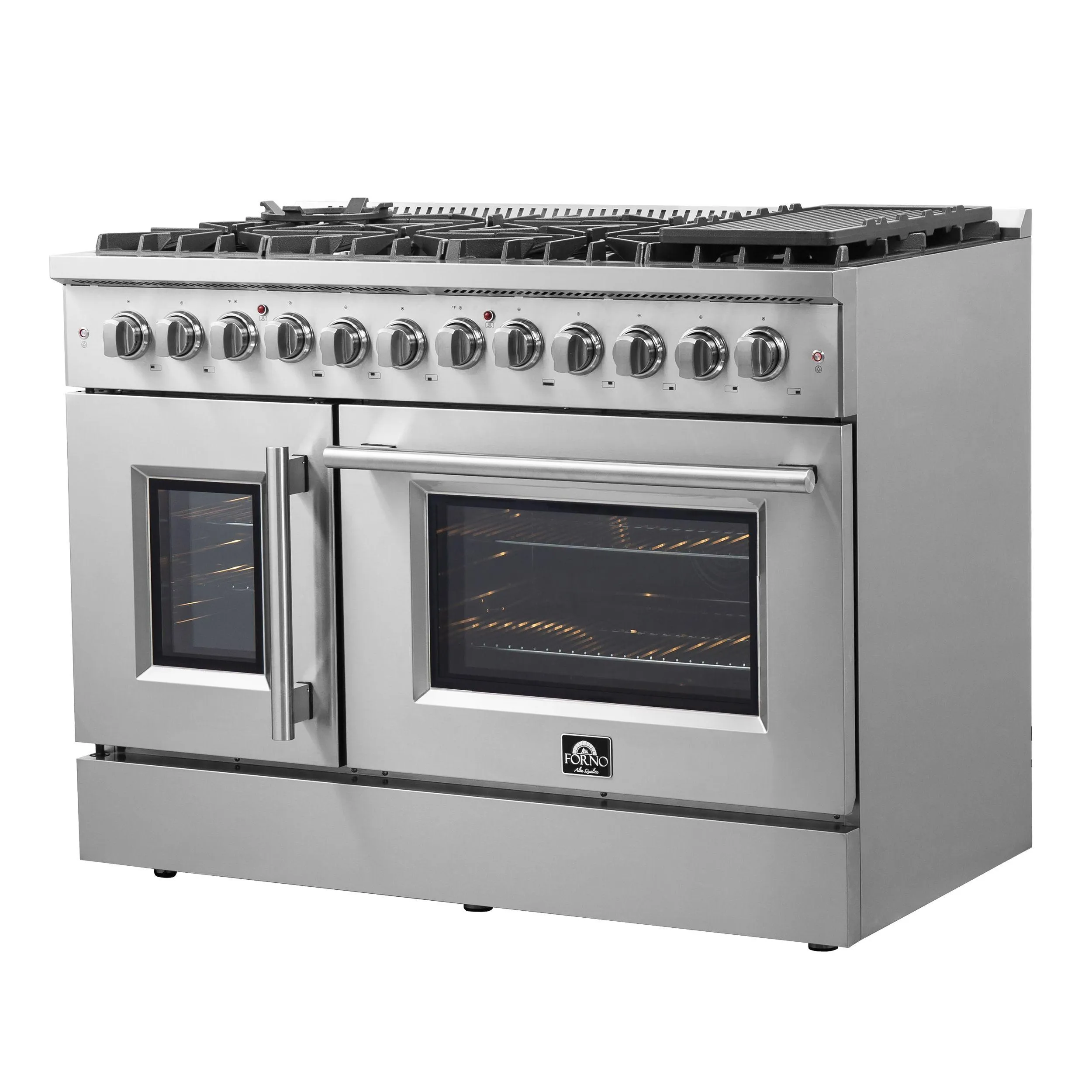 Forno FFSGS635648 Forno Galiano 48 Freestanding French Door Dual Fuel Range