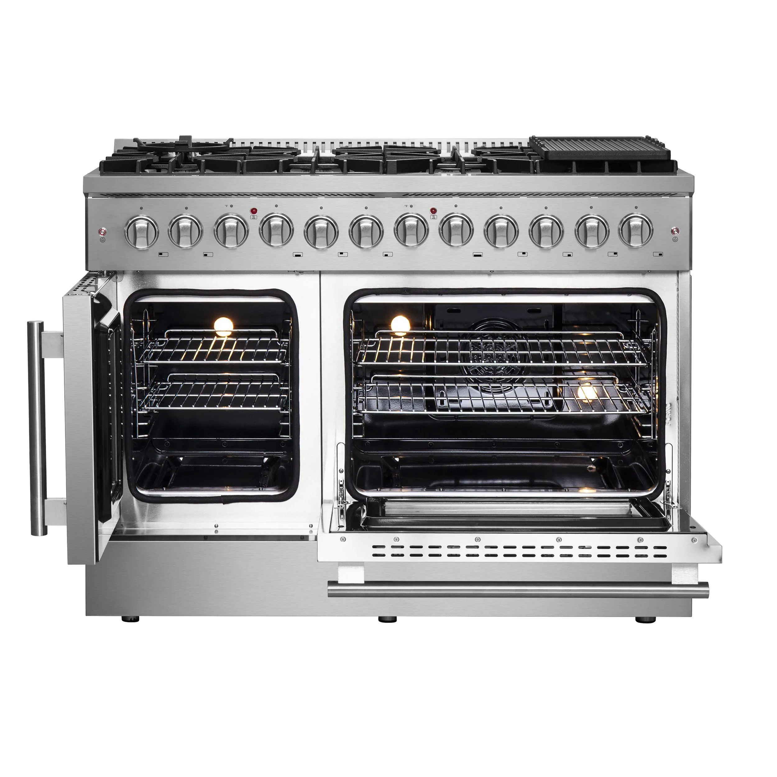 Forno FFSGS635648 Forno Galiano 48 Freestanding French Door Dual Fuel Range