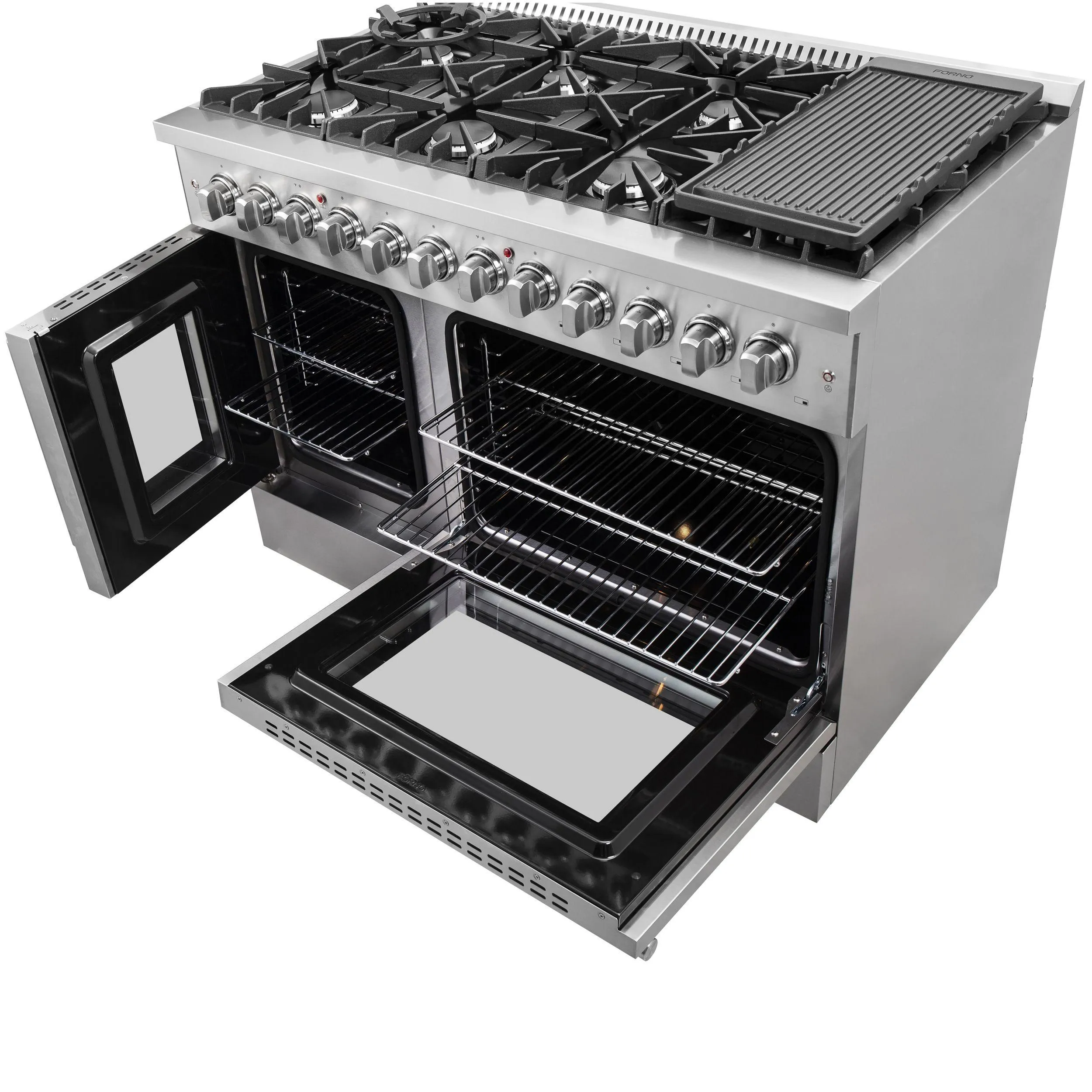 Forno FFSGS635648 Forno Galiano 48 Freestanding French Door Dual Fuel Range