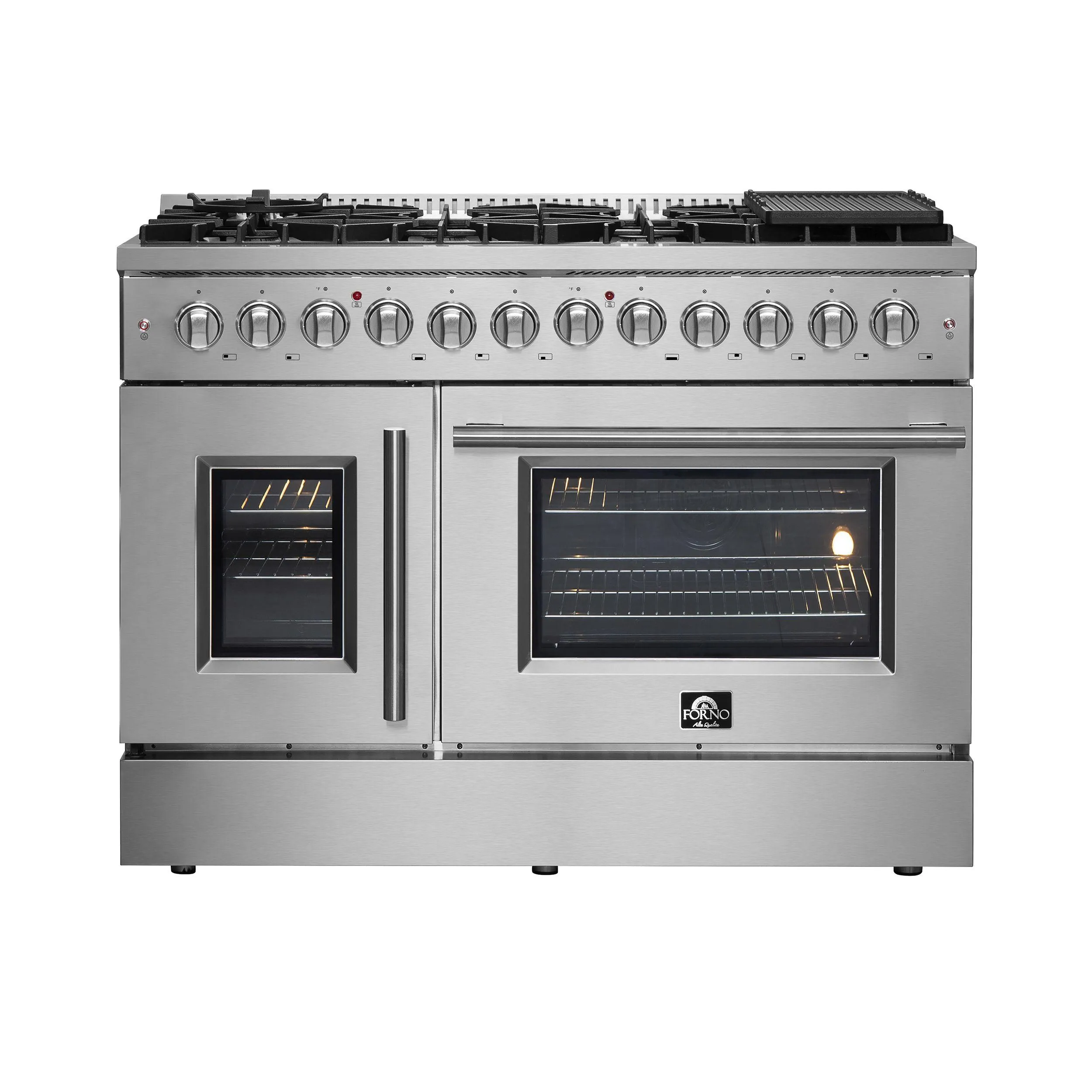 Forno FFSGS635648 Forno Galiano 48 Freestanding French Door Dual Fuel Range