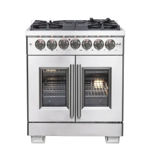 Forno FFSGS638730 Forno Capriasca 30 Freestanding French Door Dual Fuel Range