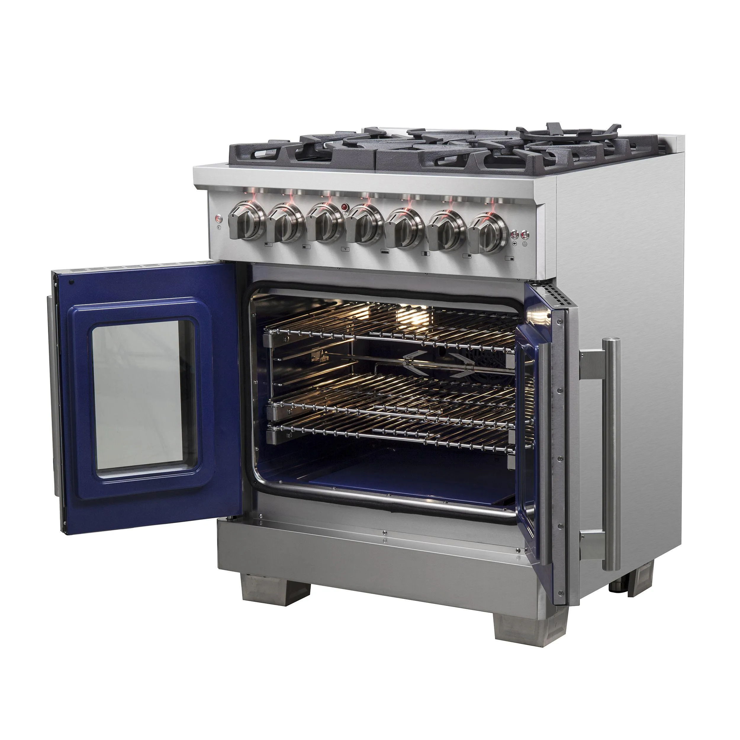 Forno FFSGS638730 Forno Capriasca 30 Freestanding French Door Dual Fuel Range