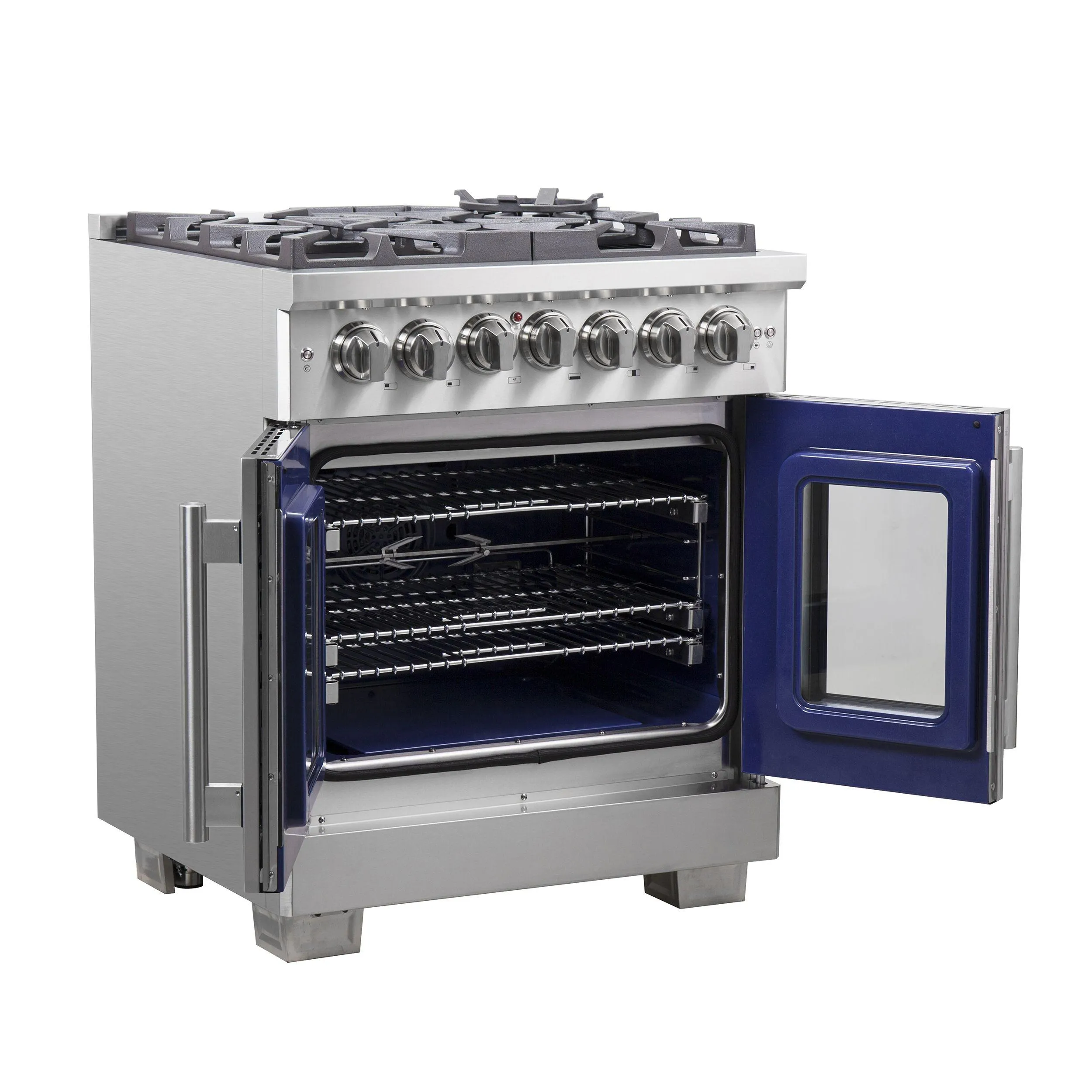 Forno FFSGS638730 Forno Capriasca 30 Freestanding French Door Dual Fuel Range