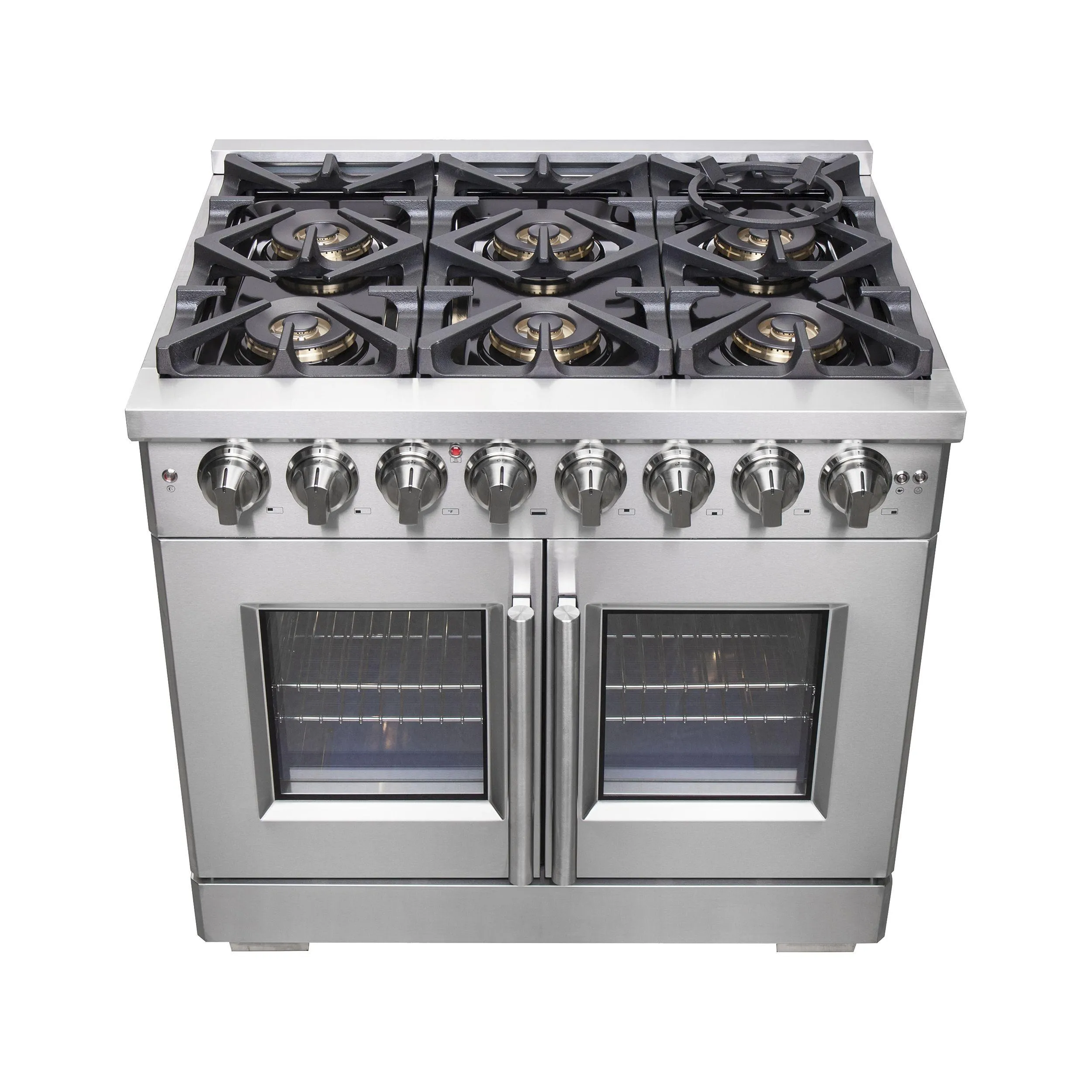 Forno FFSGS638736 Forno Capriasca 36 Freestanding French Door Dual Fuel Range