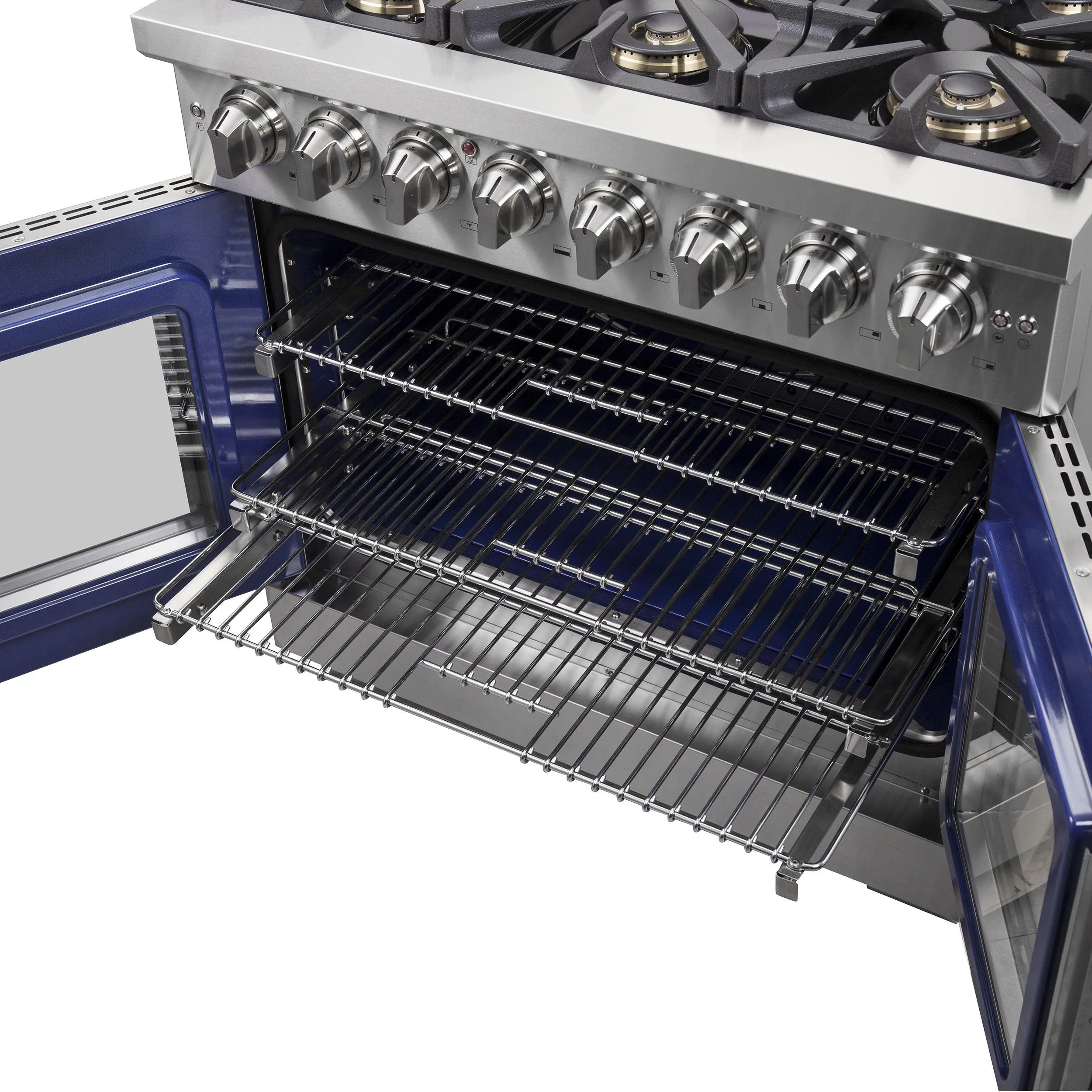 Forno FFSGS638736 Forno Capriasca 36 Freestanding French Door Dual Fuel Range