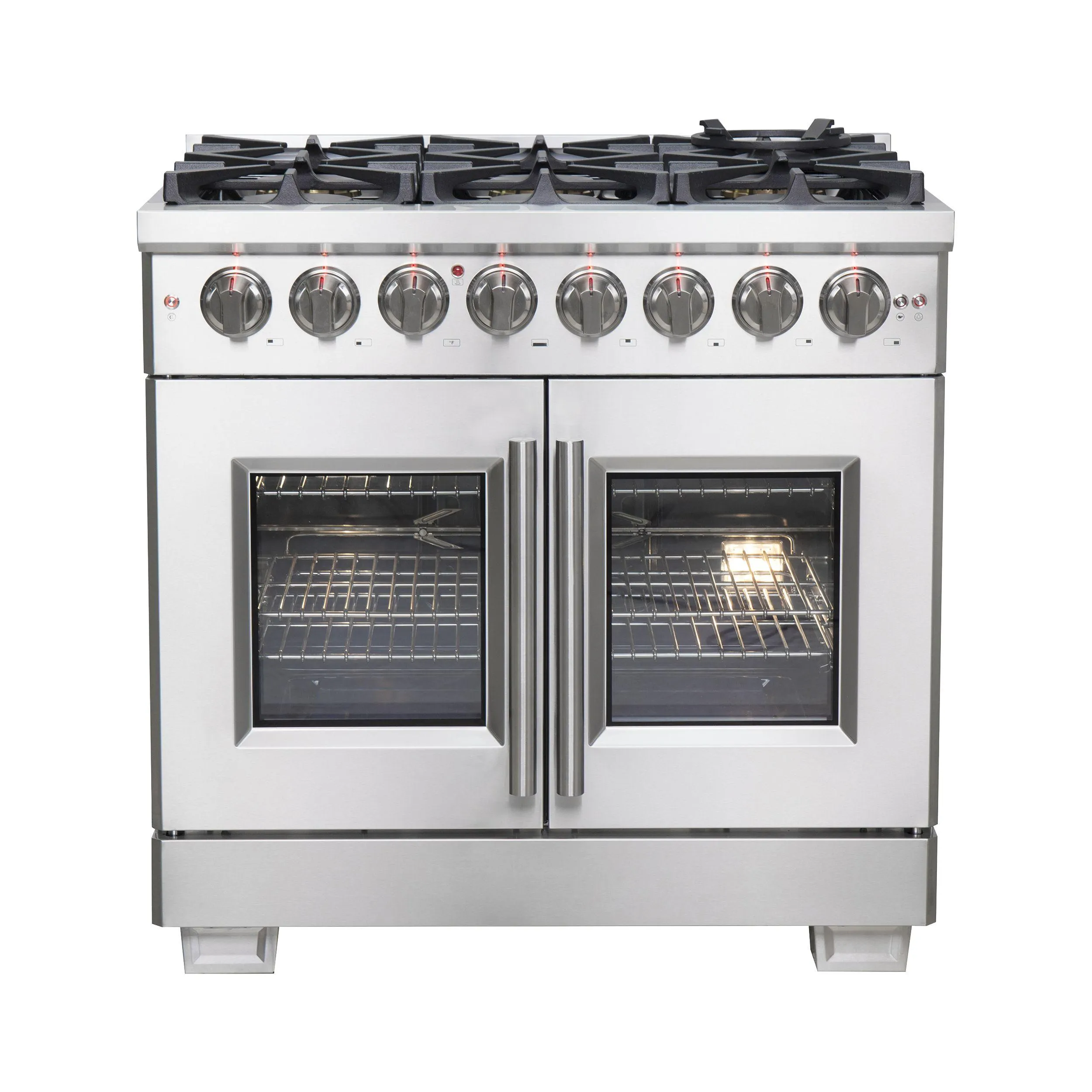 Forno FFSGS638736 Forno Capriasca 36 Freestanding French Door Dual Fuel Range