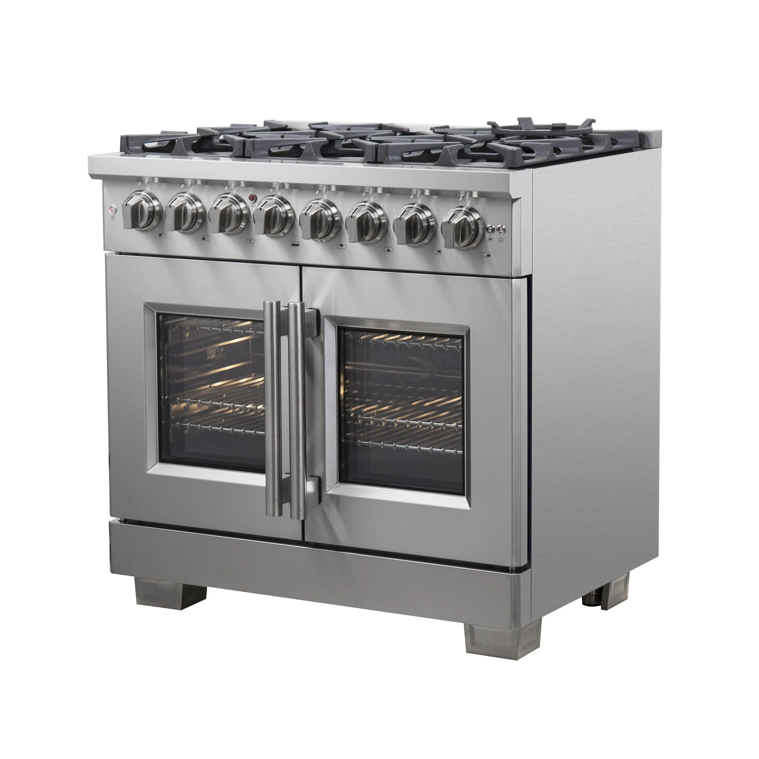 Forno FFSGS638736 Forno Capriasca 36 Freestanding French Door Dual Fuel Range