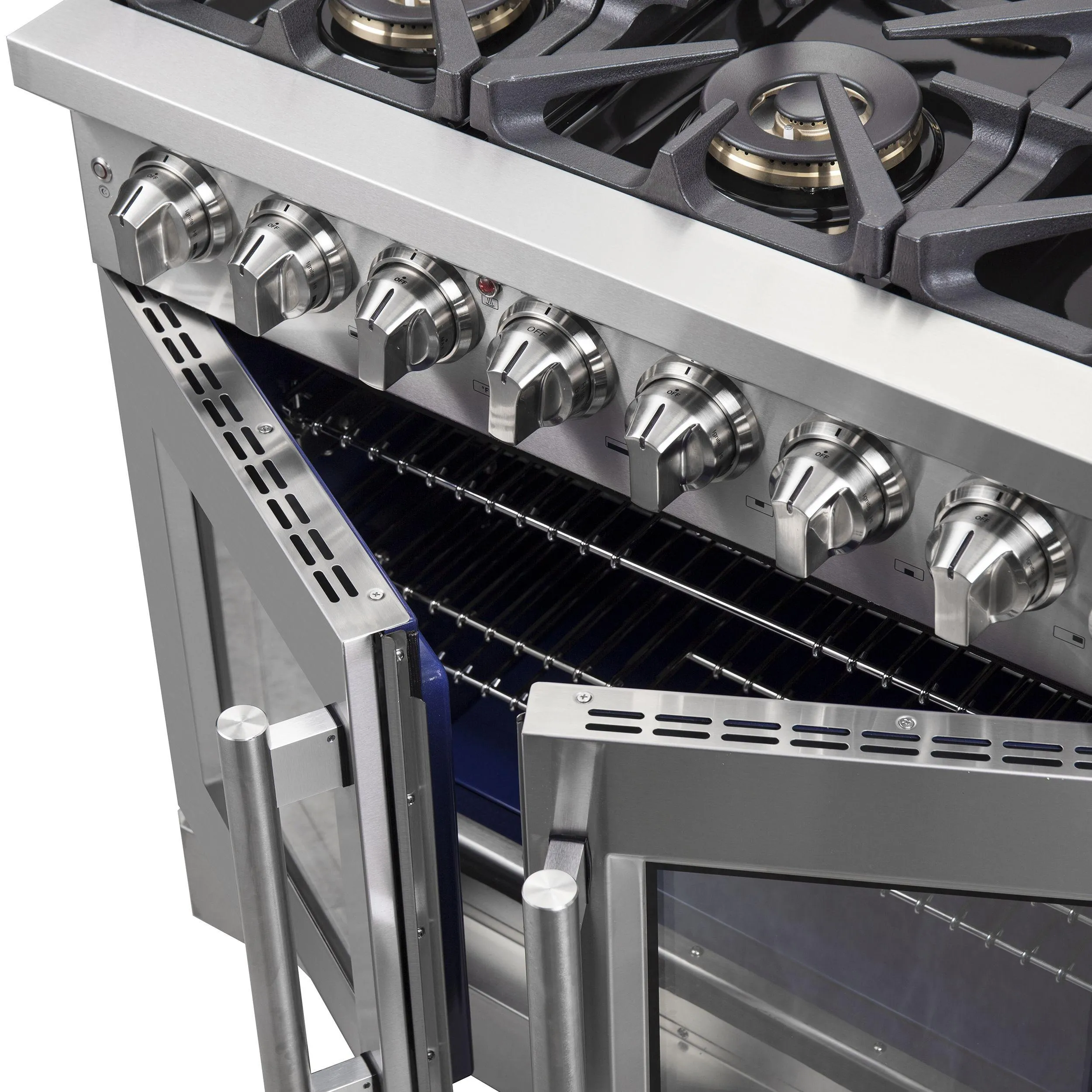 Forno FFSGS638736 Forno Capriasca 36 Freestanding French Door Dual Fuel Range