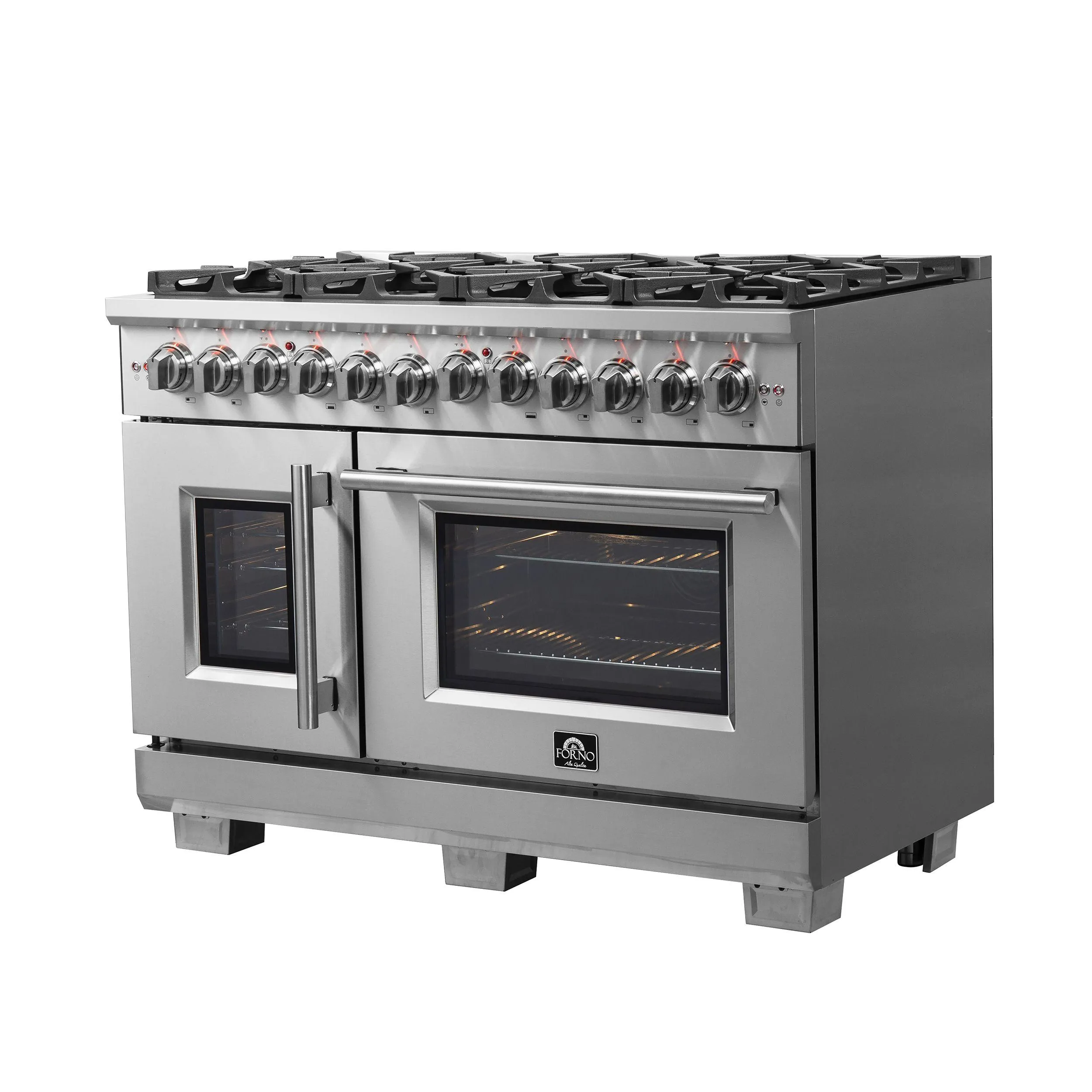Forno FFSGS638748 Forno Capriasca 48 Freestanding French Door Dual Fuel Range