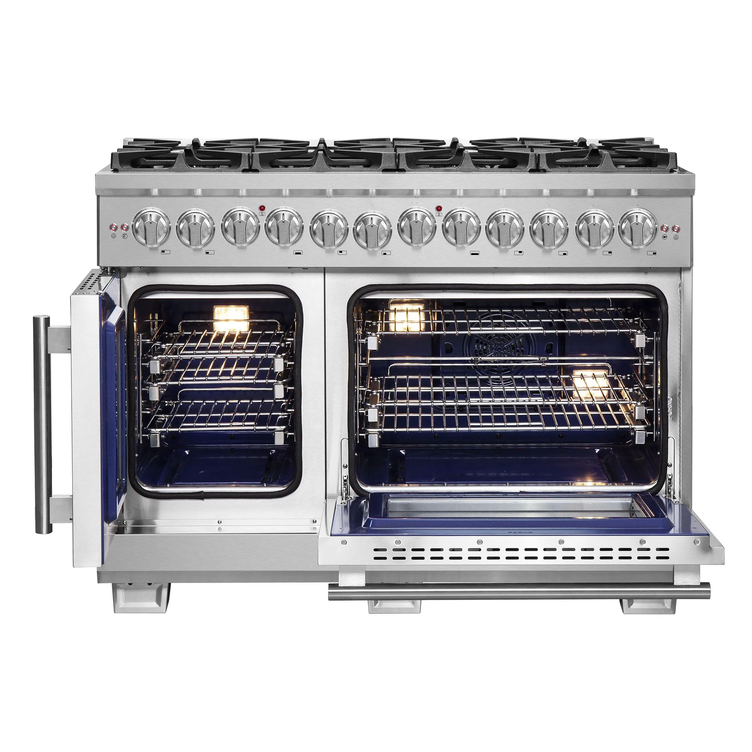 Forno FFSGS638748 Forno Capriasca 48 Freestanding French Door Dual Fuel Range