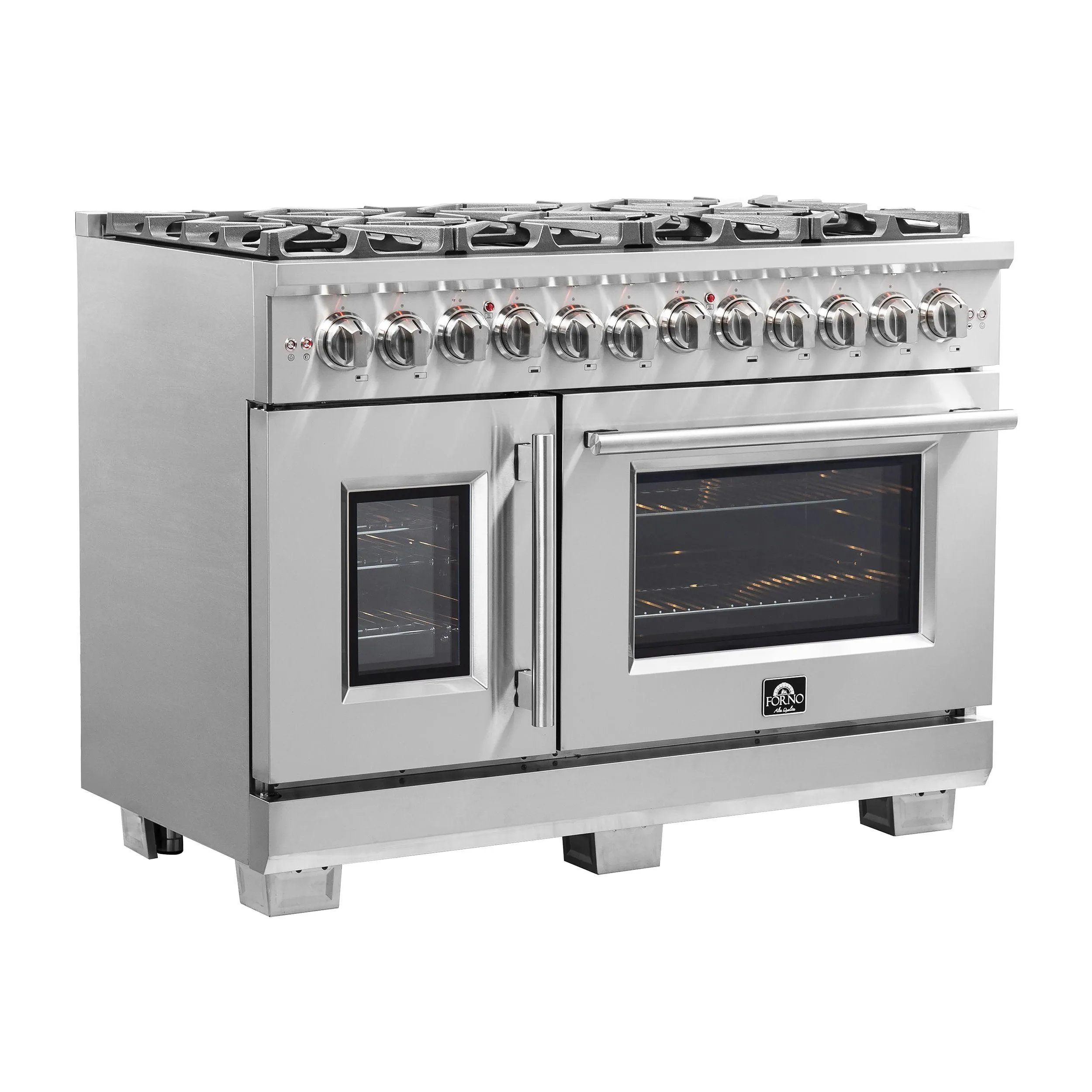 Forno FFSGS638748 Forno Capriasca 48 Freestanding French Door Dual Fuel Range