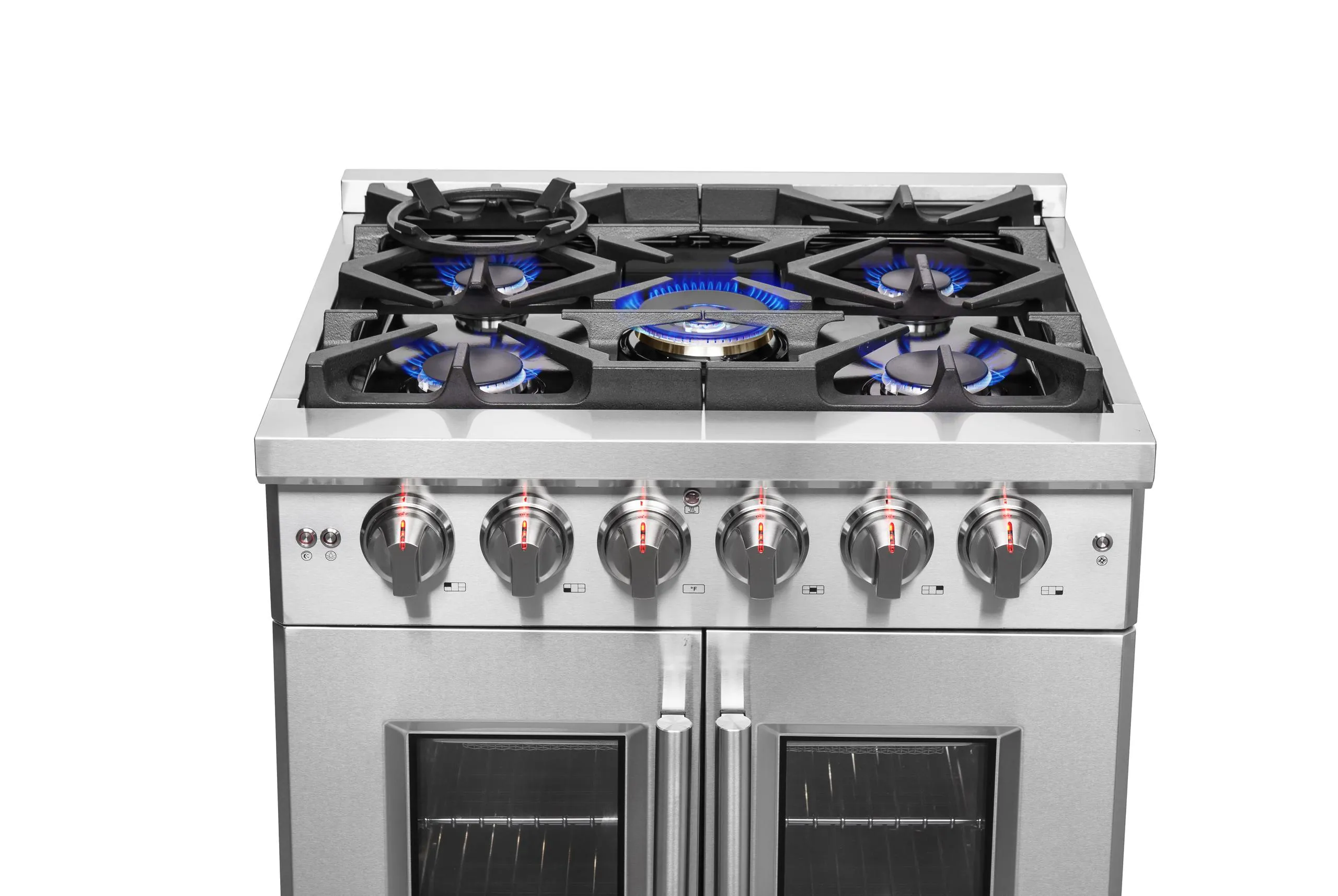 Forno FFSGS643930 Forno Massimo 30 Freestanding French Door Gas Convection Range