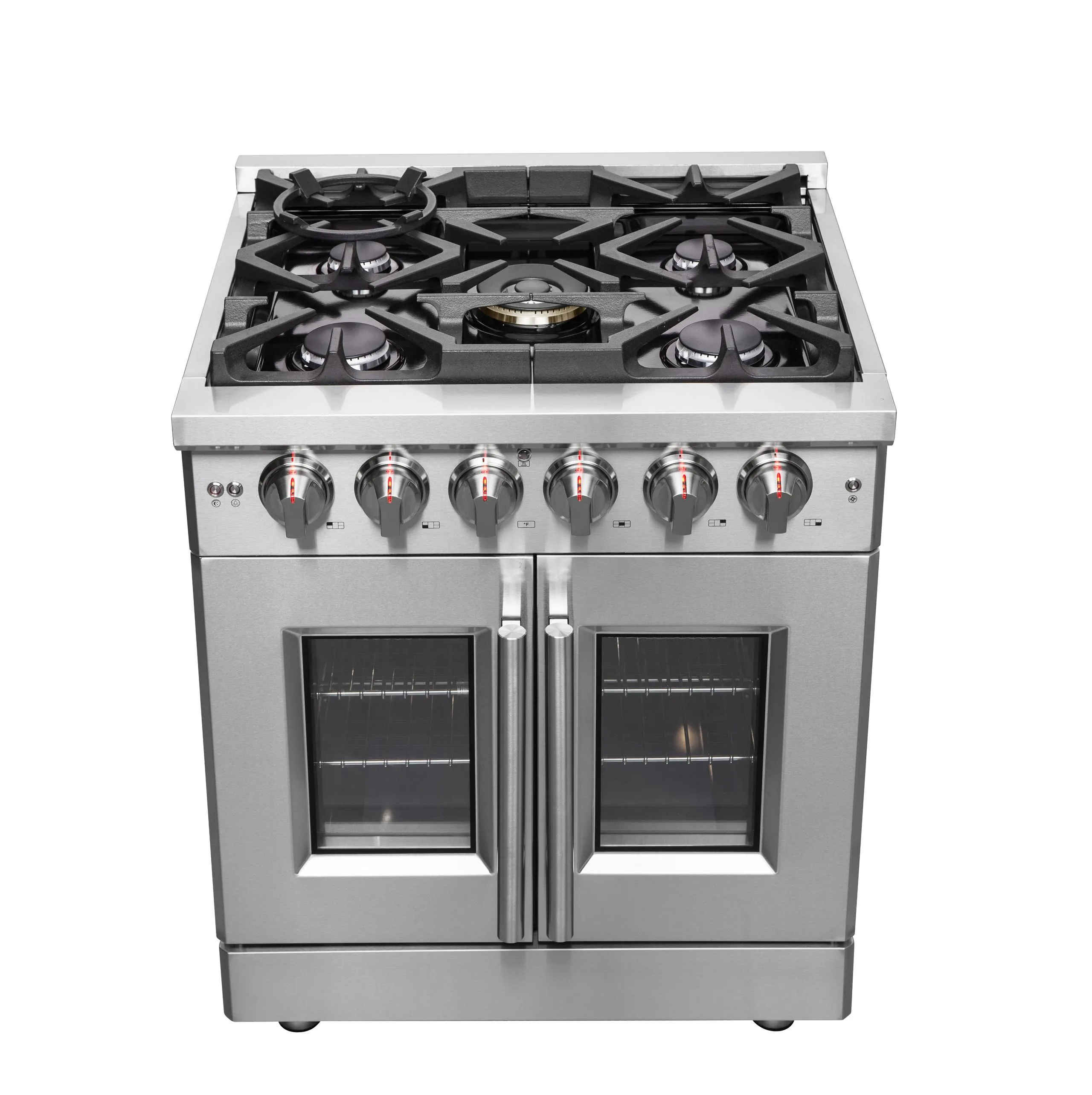 Forno FFSGS643930 Forno Massimo 30 Freestanding French Door Gas Convection Range